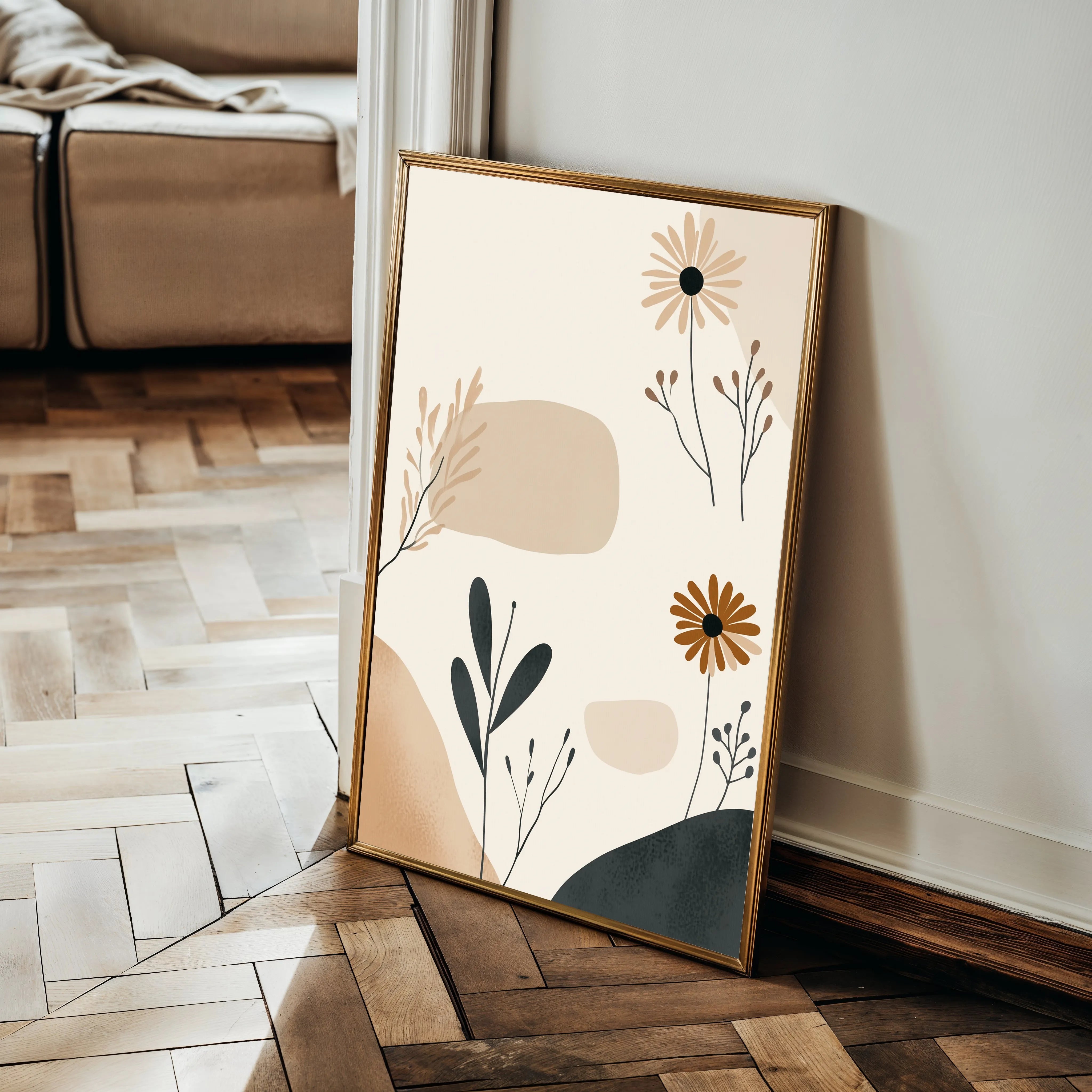 Boho 110 Canvas Art 18" x 24" / 45 x 60 cm / Black