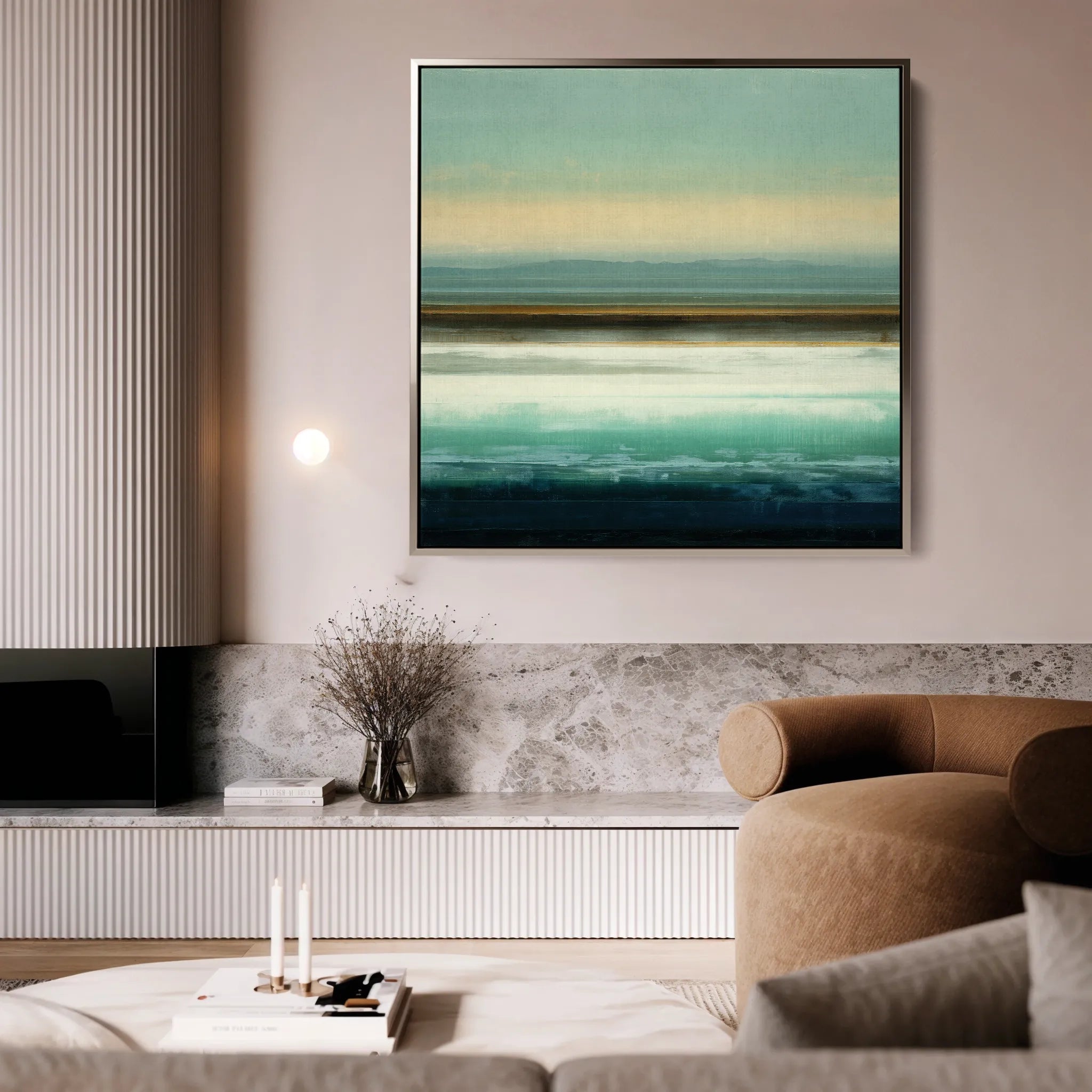 Abstract 1100 Canvas Art 16" x 16" / 40 x 40 cm / Black