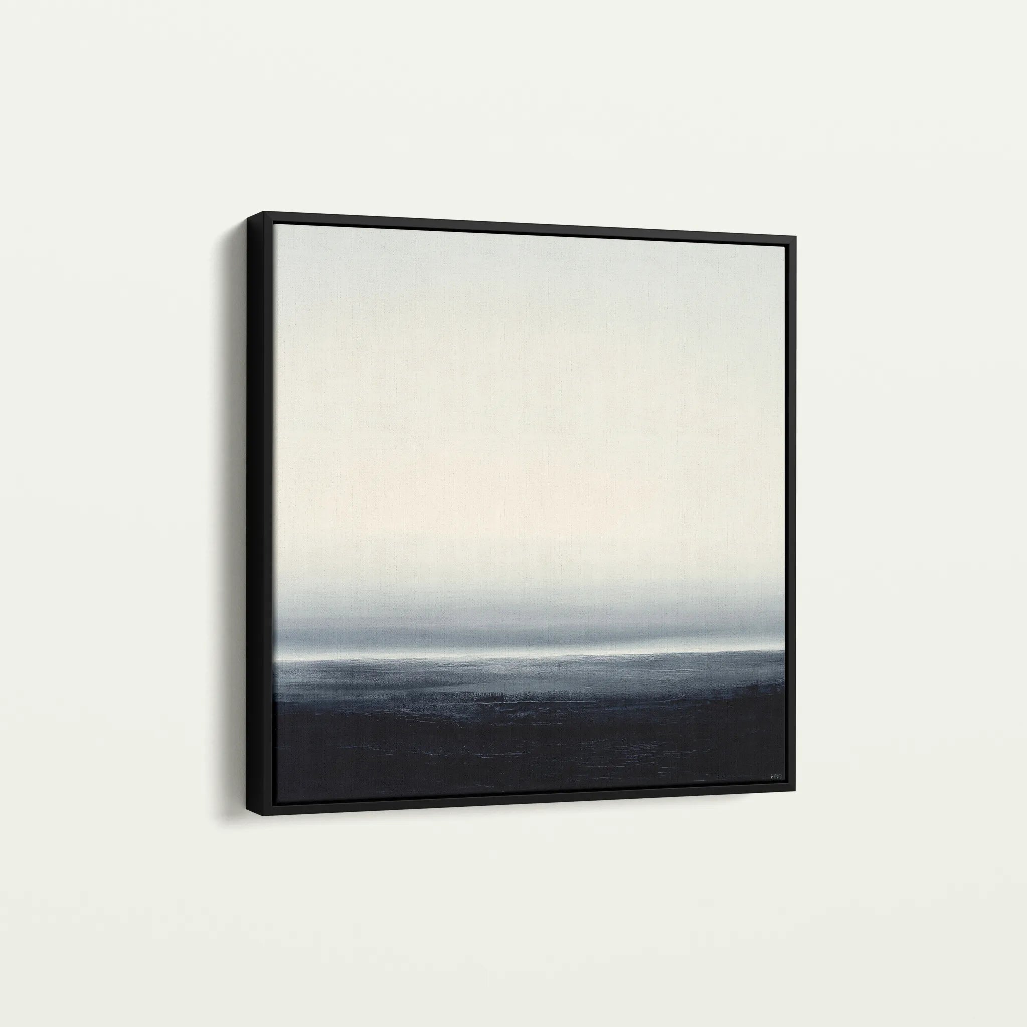 Abstract 1105 Canvas Art 16" x 16" / 40 x 40 cm / Black
