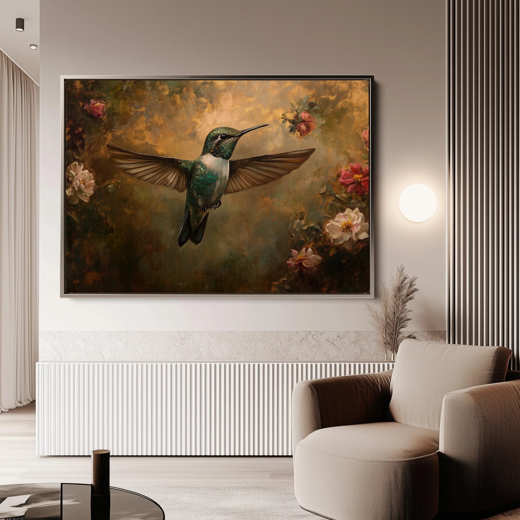 Animals 111 Canvas Art 18" x 24" / 45 x 60 cm / Black
