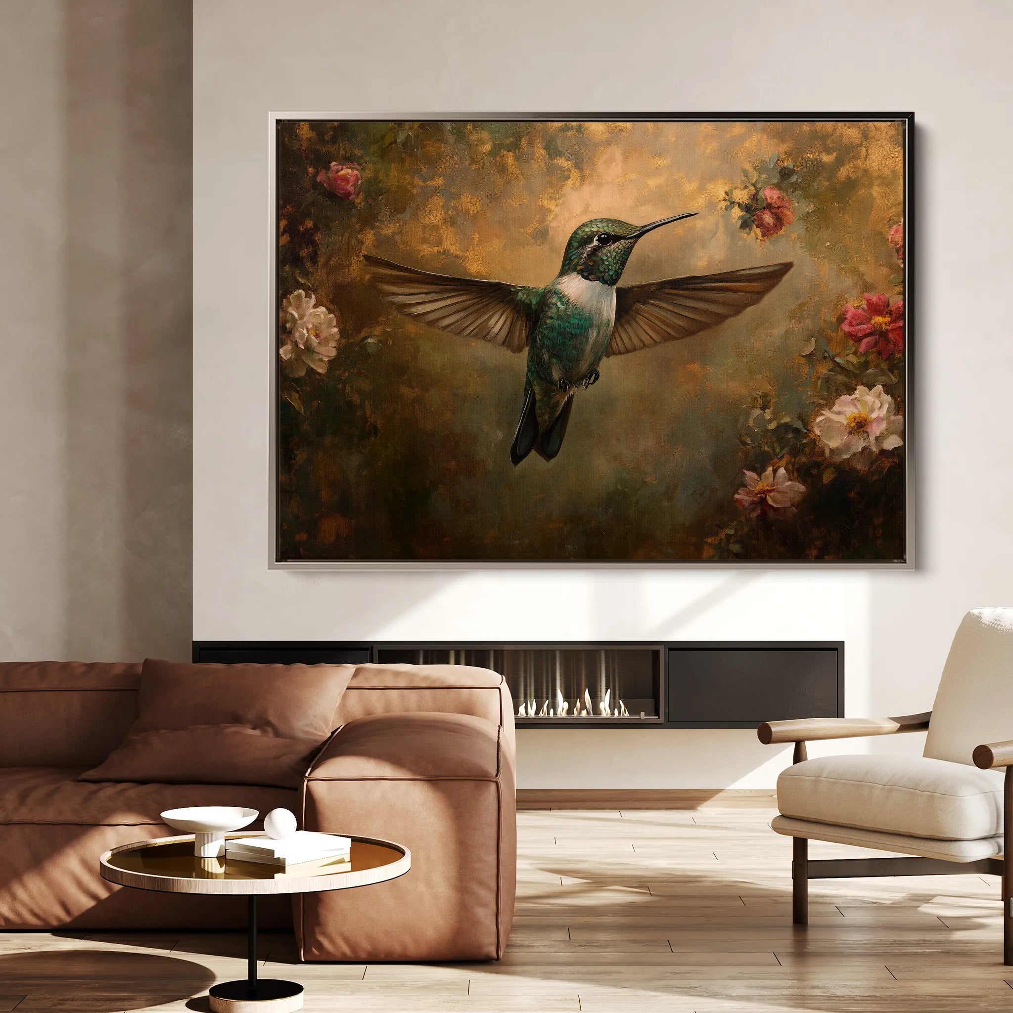 Animals 111 Canvas Art 18" x 24" / 45 x 60 cm / Black