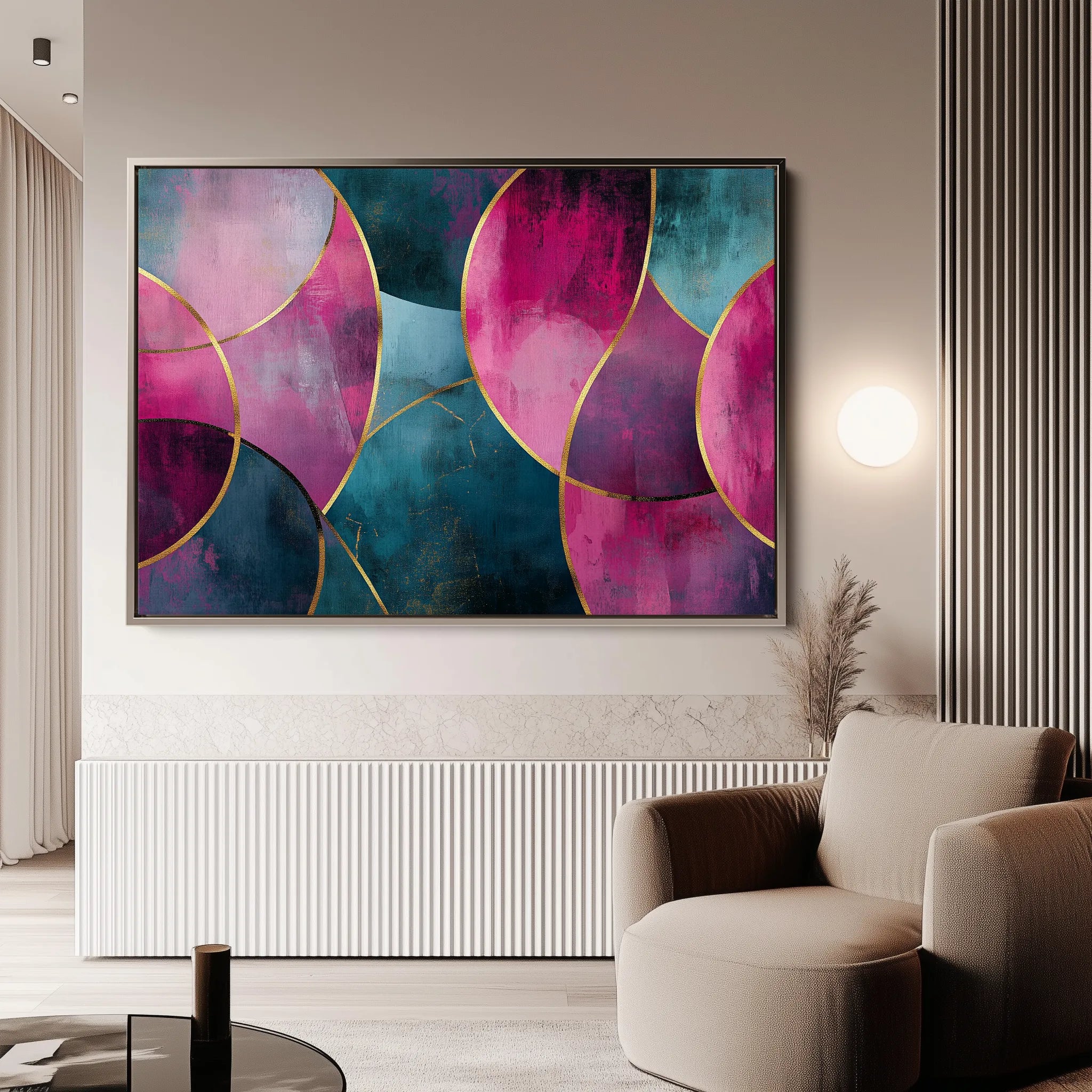 Boho 111 Canvas Art 18" x 24" / 45 x 60 cm / Black