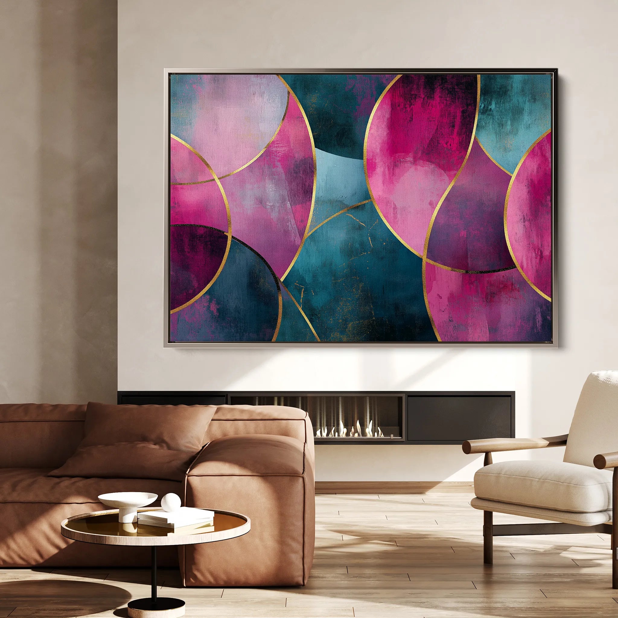 Boho 111 Canvas Art 18" x 24" / 45 x 60 cm / Black
