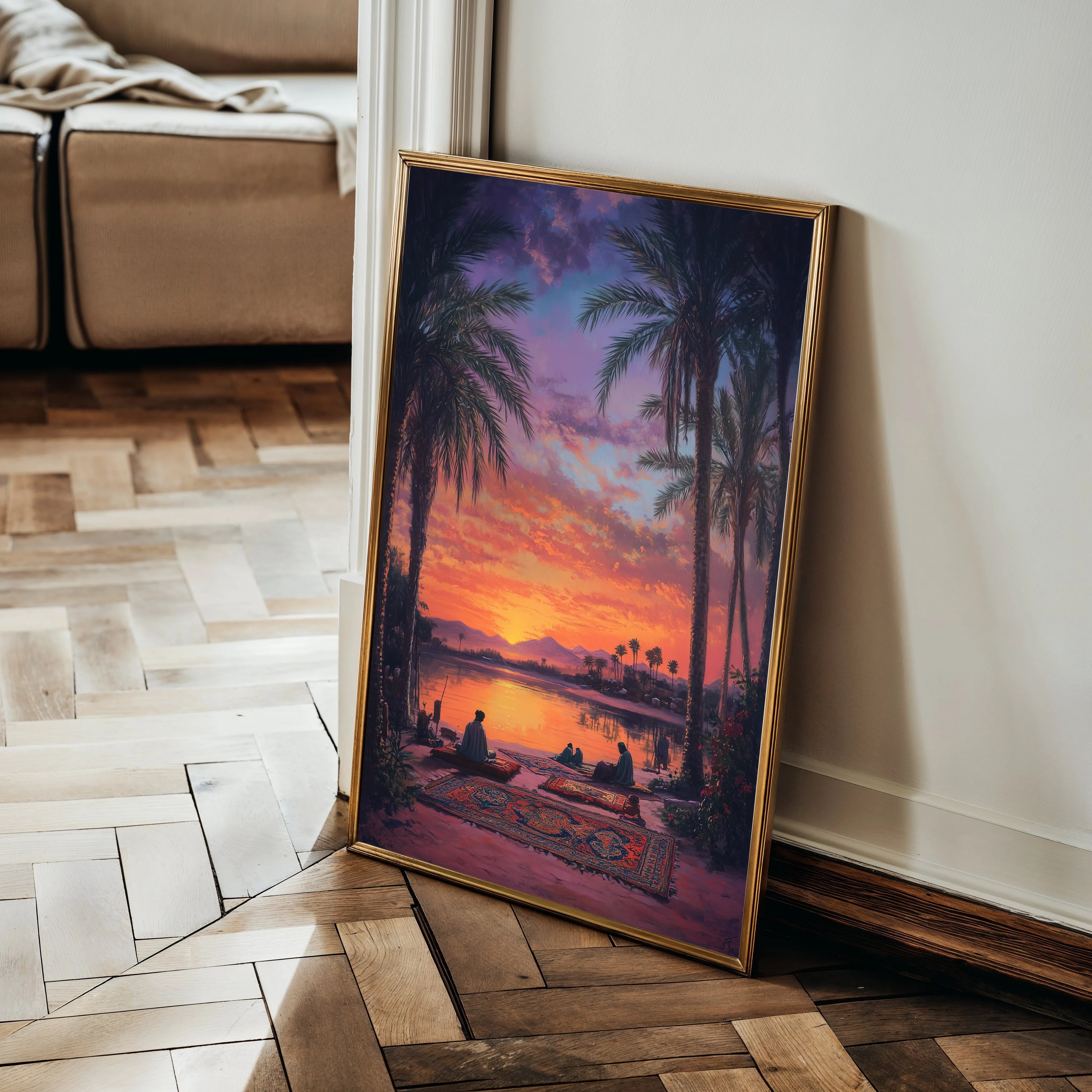 Orientalist 111 Canvas Art 18" x 24" / 45 x 60 cm / Black