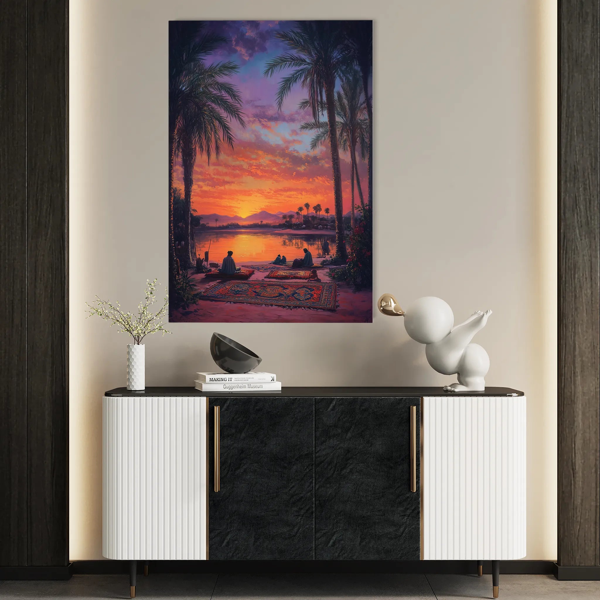Orientalist 111 Canvas Art 18" x 24" / 45 x 60 cm / Black