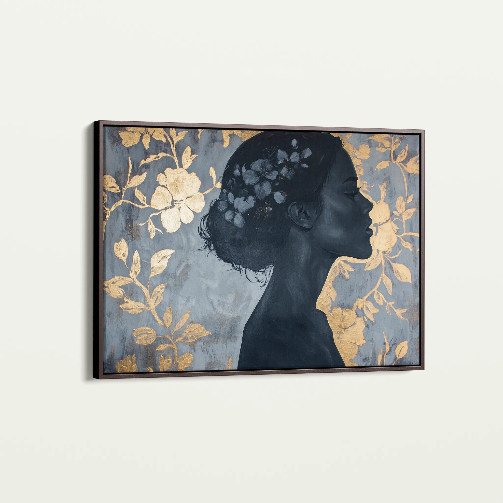 Portrait 111 Canvas Art 18" x 24" / 45 x 60 cm / Black