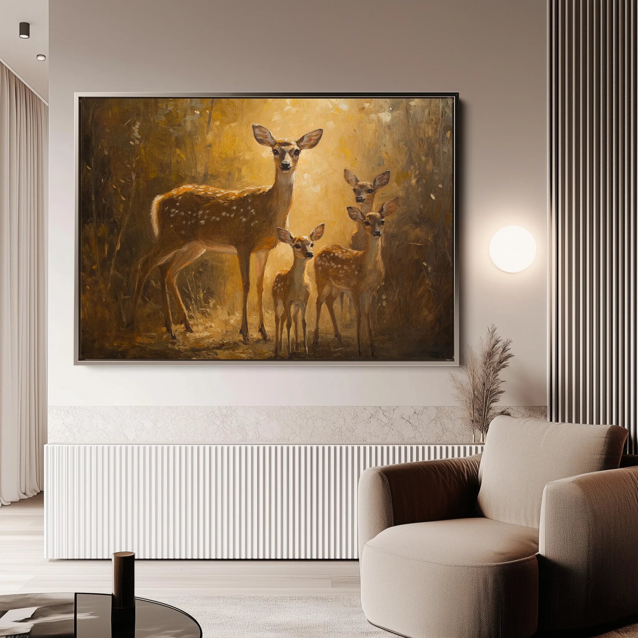 Animals 112 Canvas Art 18" x 24" / 45 x 60 cm / Black