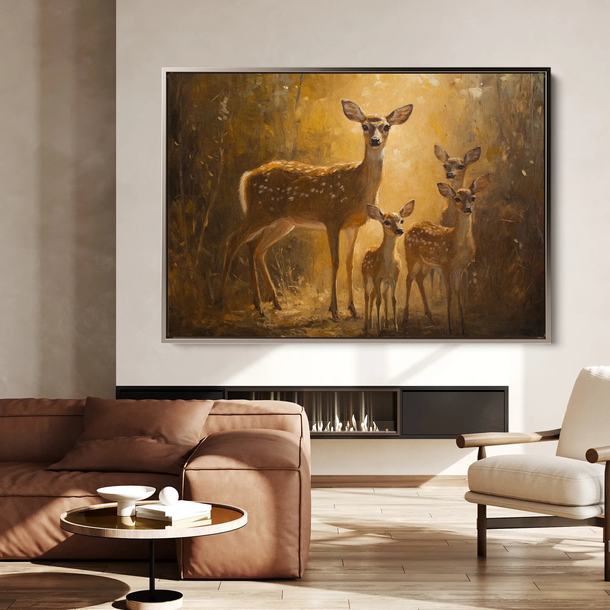 Animals 112 Canvas Art 18" x 24" / 45 x 60 cm / Black