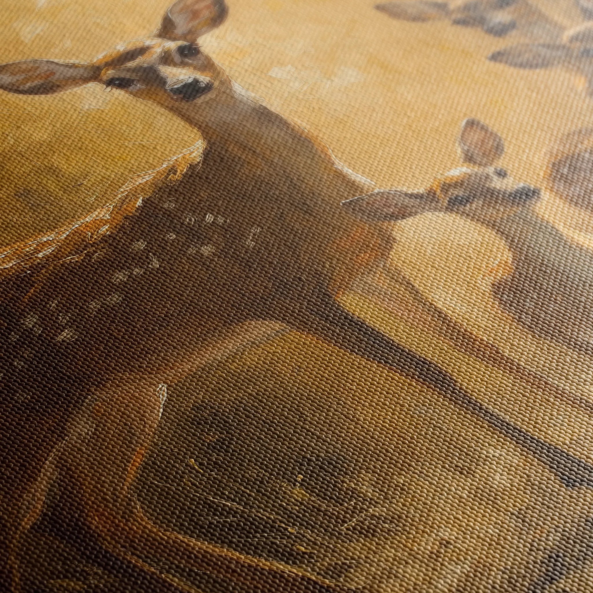 Animals 112 Canvas Art 18" x 24" / 45 x 60 cm / Black