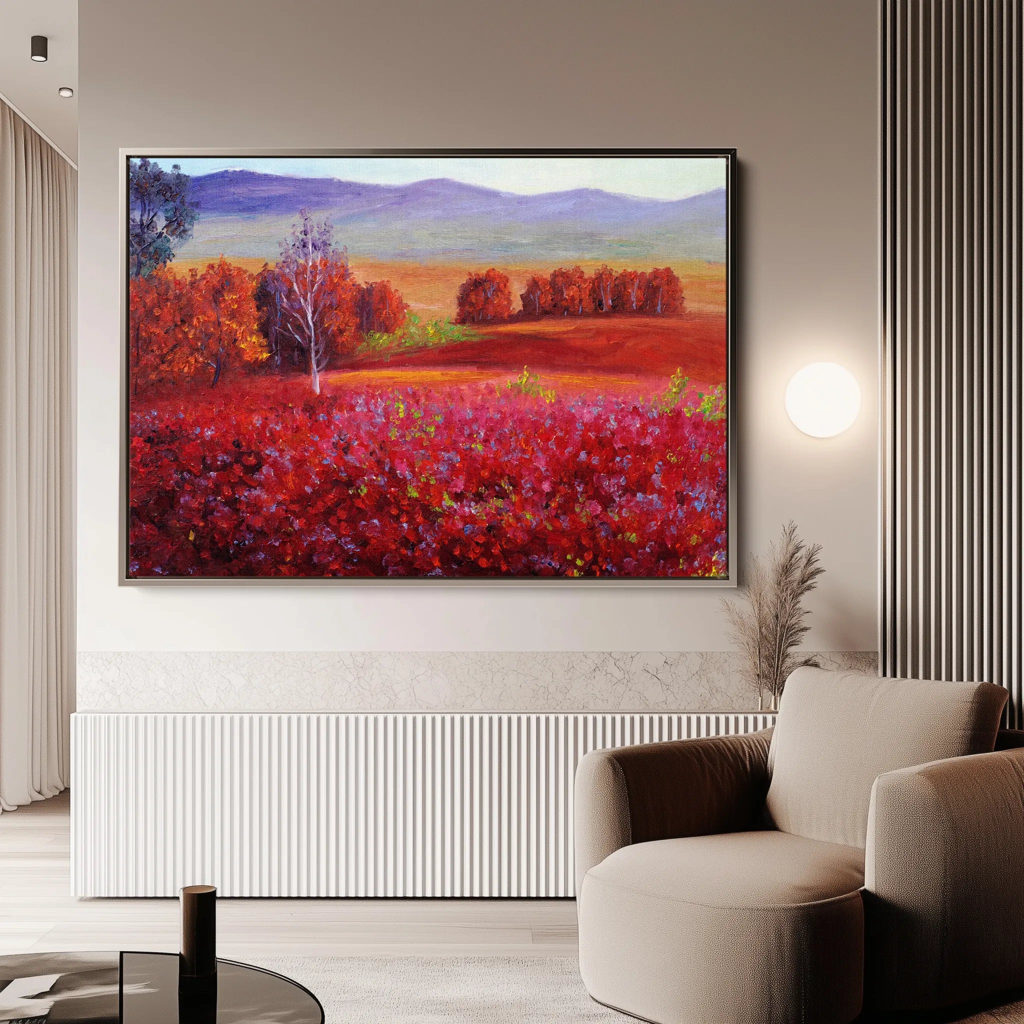 Landscape 112 Canvas Art 18" x 24" / 45 x 60 cm / Black