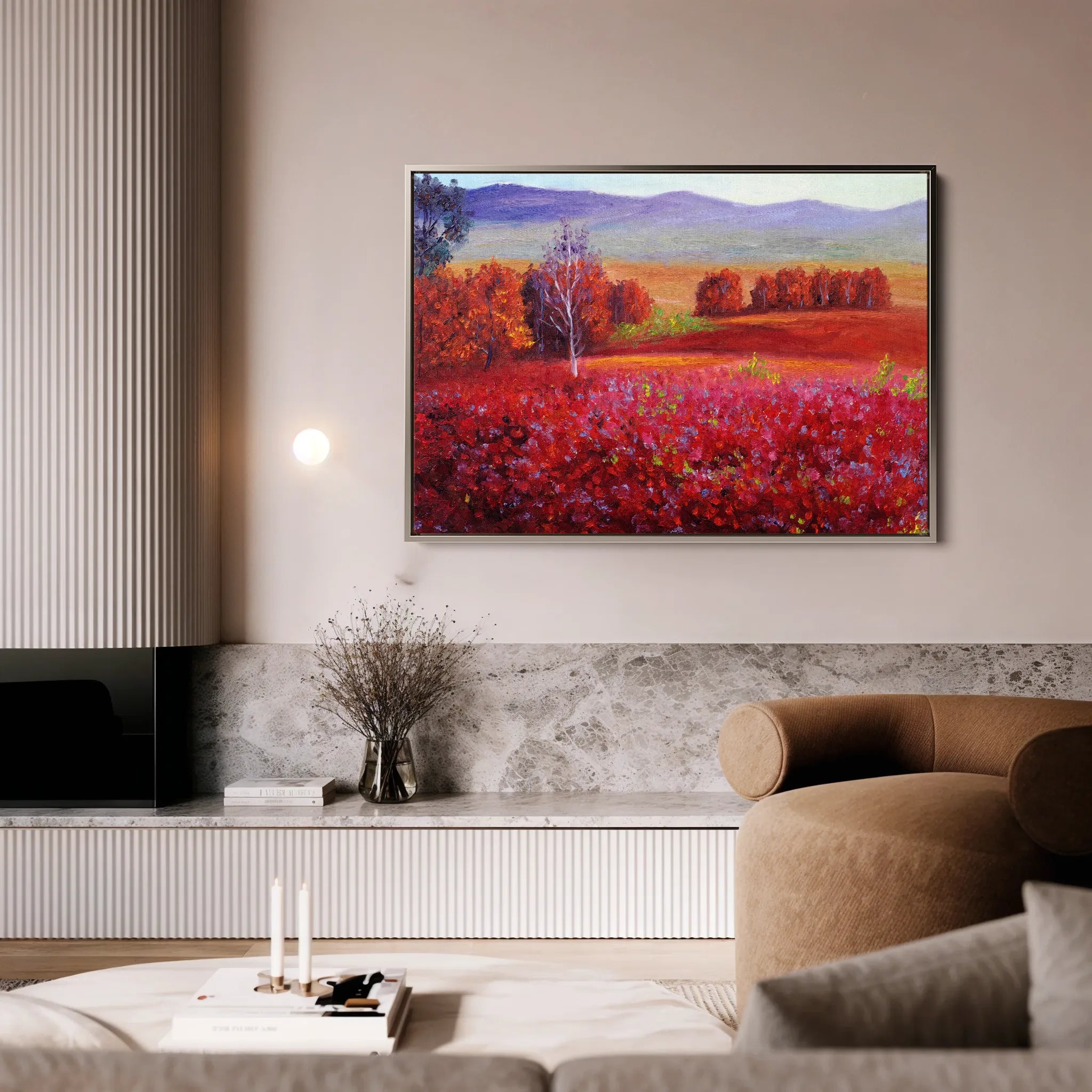 Landscape 112 Canvas Art 18" x 24" / 45 x 60 cm / Black