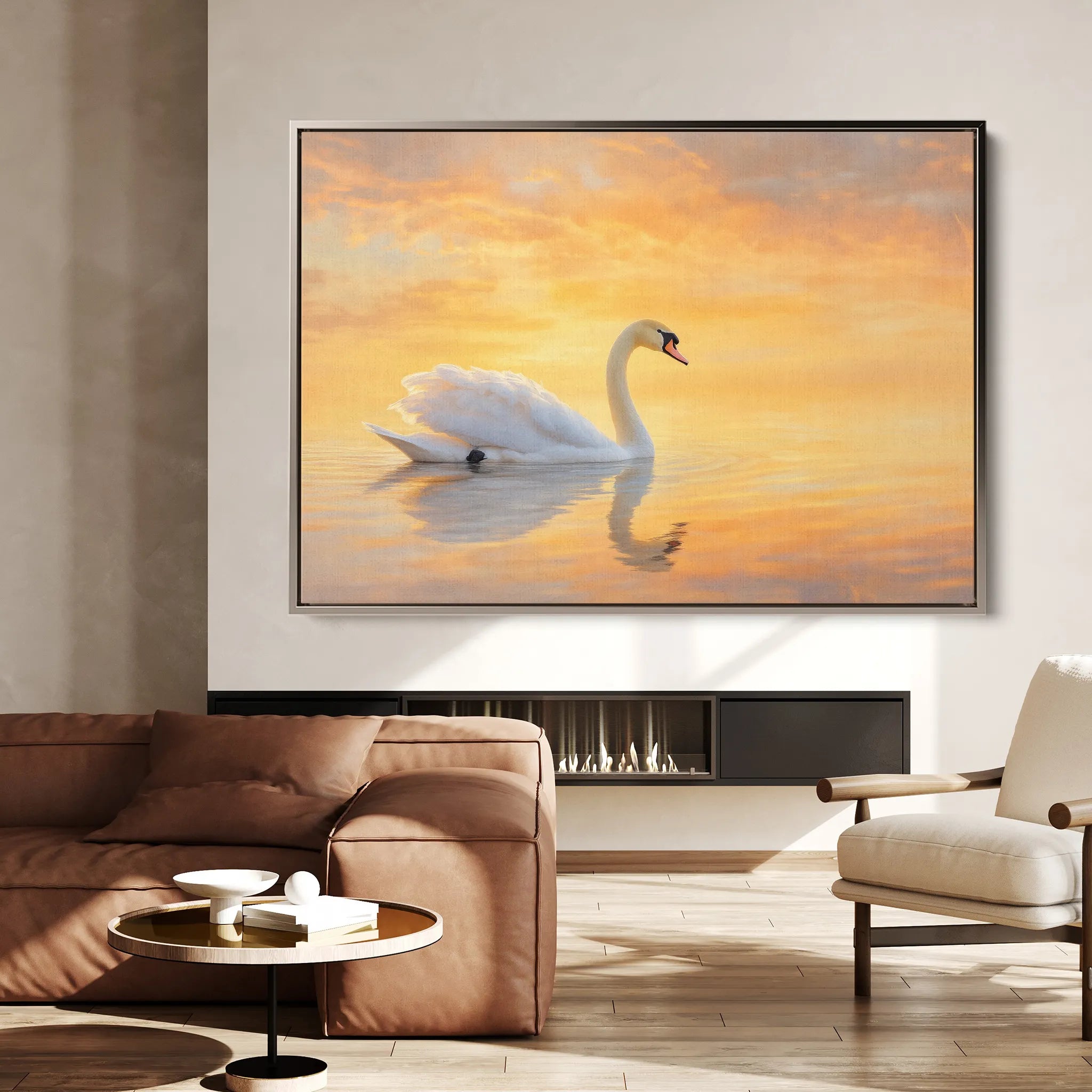 Animals 113 Canvas Art 18" x 24" / 45 x 60 cm / Black