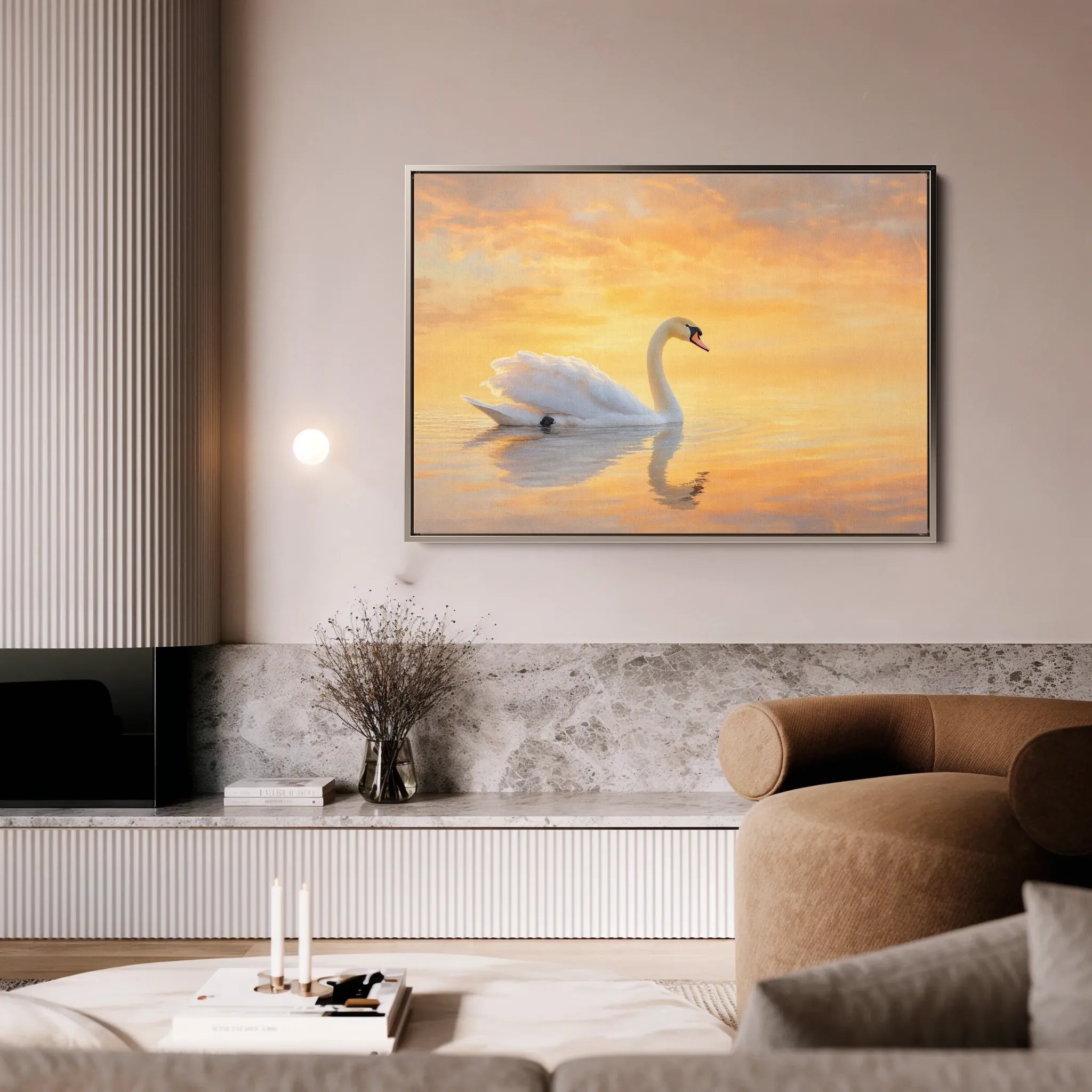 Animals 113 Canvas Art 18" x 24" / 45 x 60 cm / Black