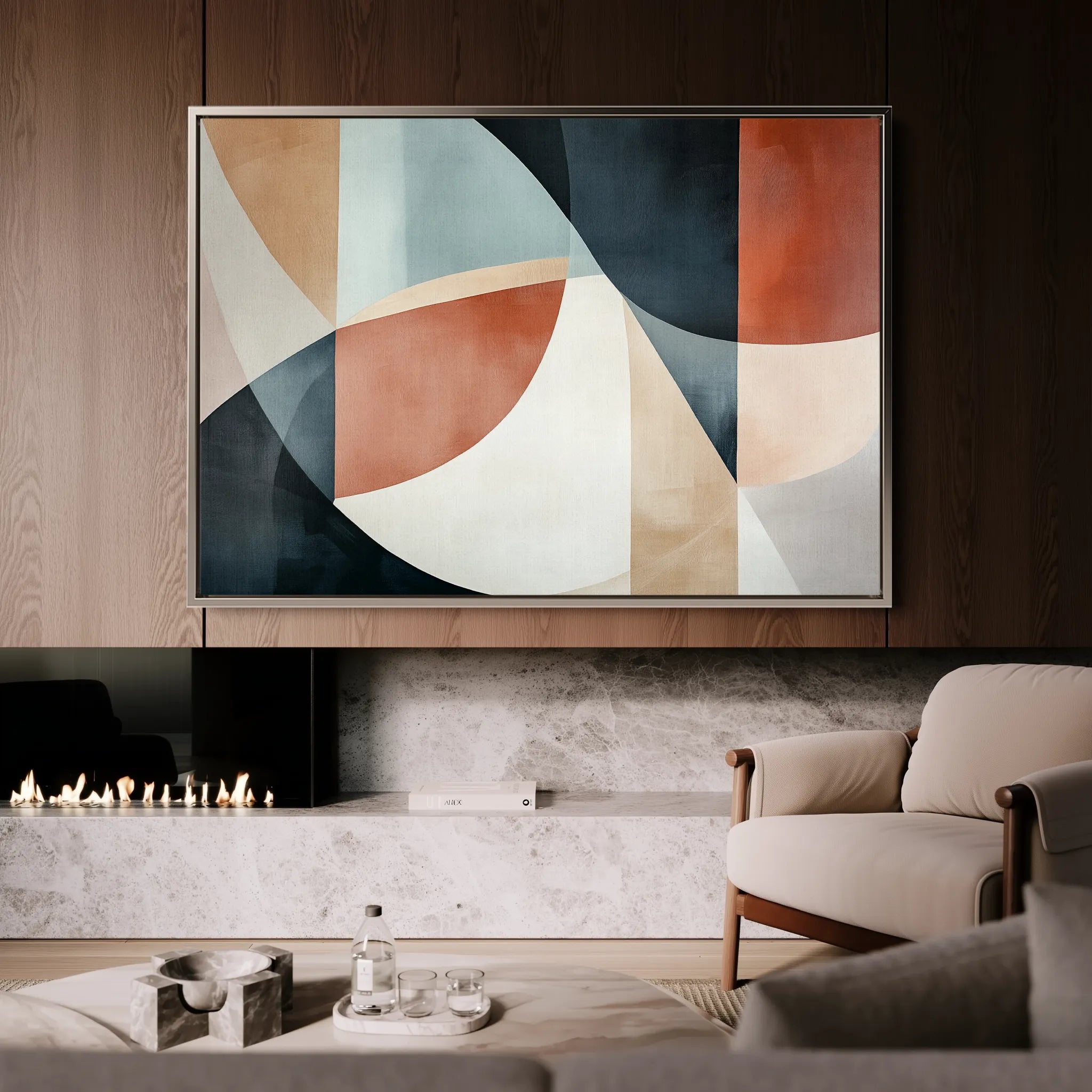 Boho 113 Canvas Art 18" x 24" / 45 x 60 cm / Black