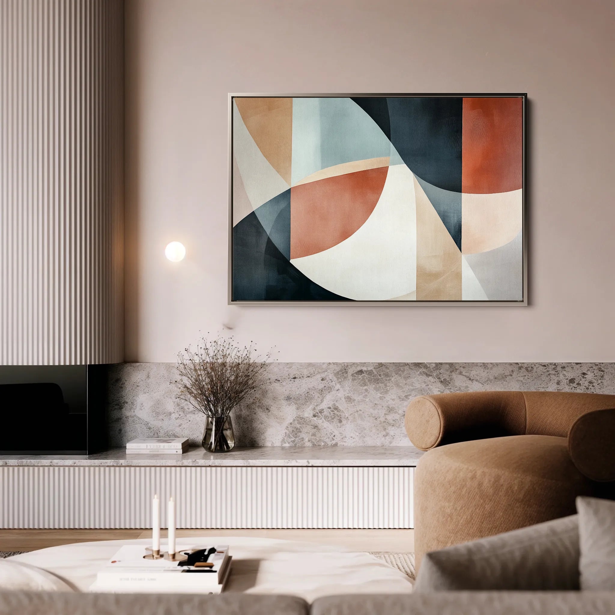 Boho 113 Canvas Art 18" x 24" / 45 x 60 cm / Black