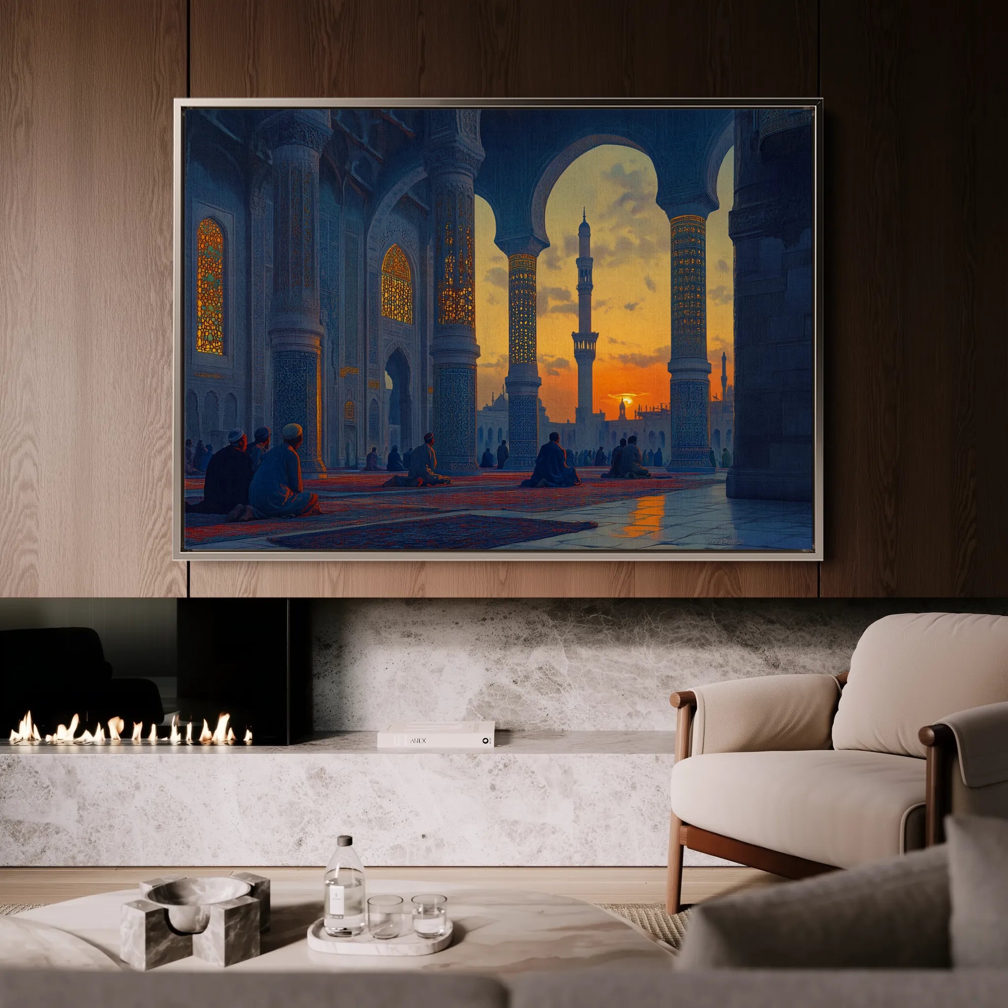 Orientalist 113 Canvas Art 18" x 24" / 45 x 60 cm / Black