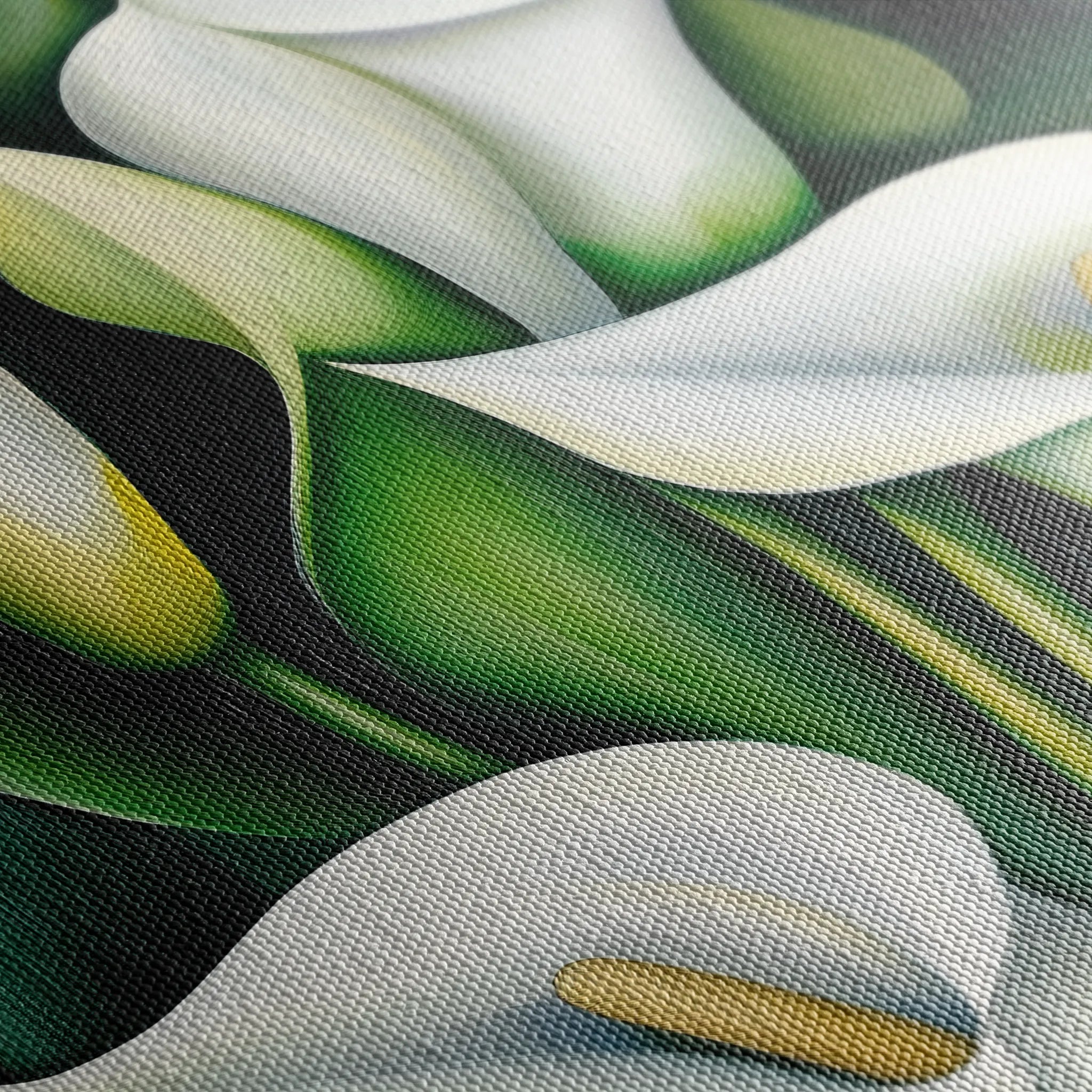 Floral 1134 Canvas Art 18" x 24" / 45 x 60 cm / Black
