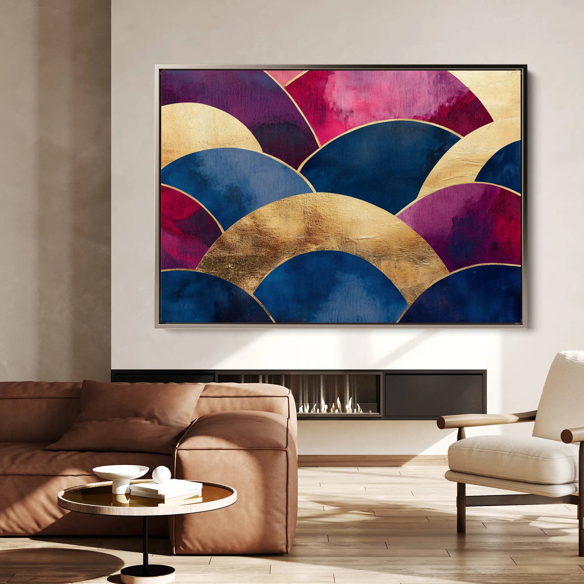 Boho 114 Canvas Art 18" x 24" / 45 x 60 cm / Black