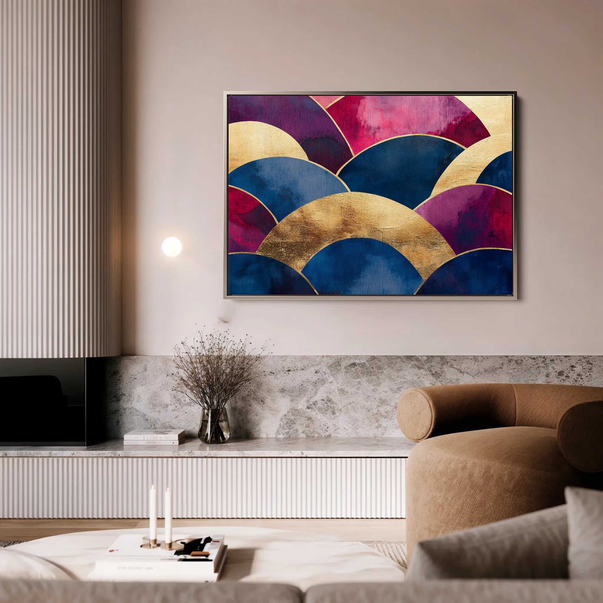 Boho 114 Canvas Art 18" x 24" / 45 x 60 cm / Black