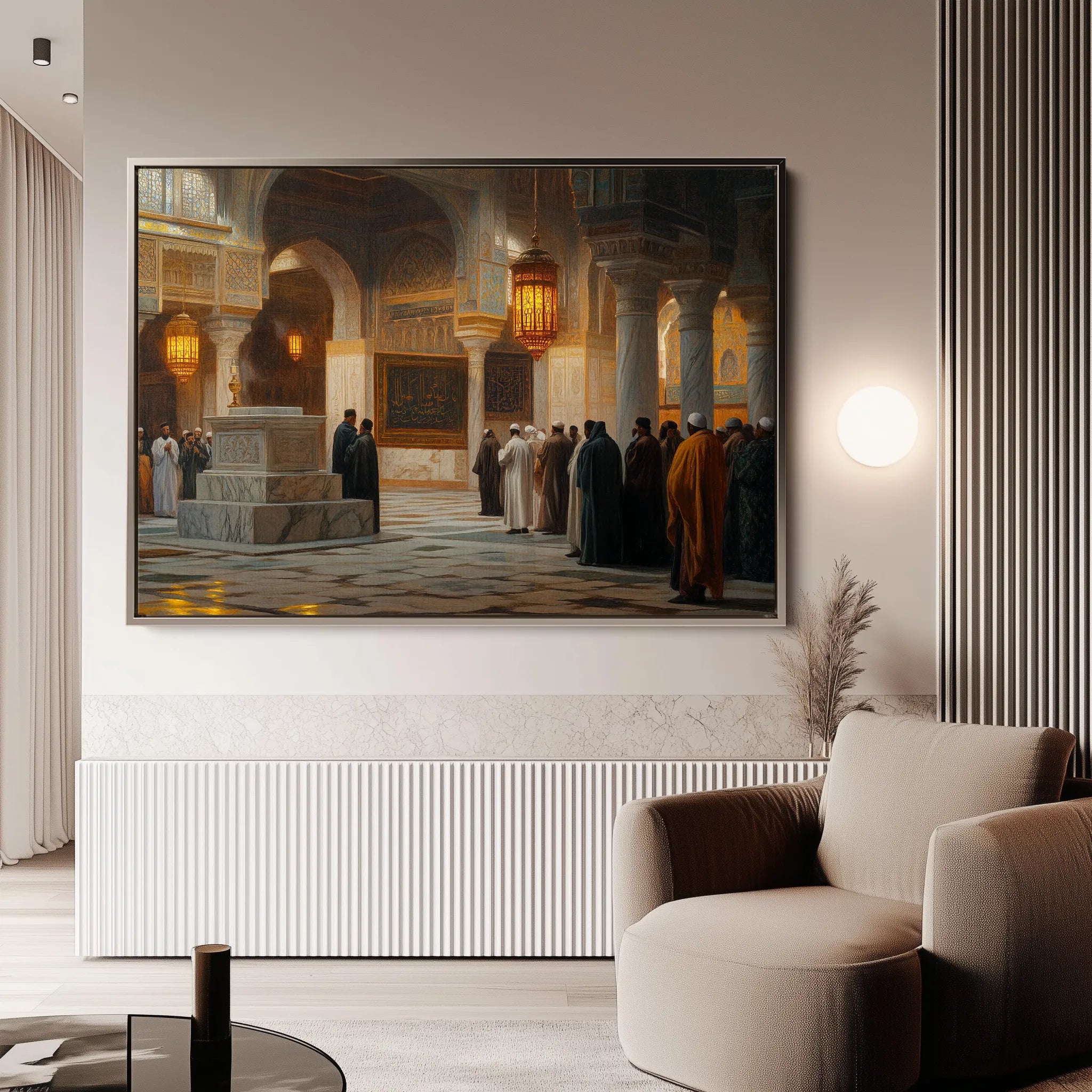 Orientalist 114 Canvas Art 18" x 24" / 45 x 60 cm / Black