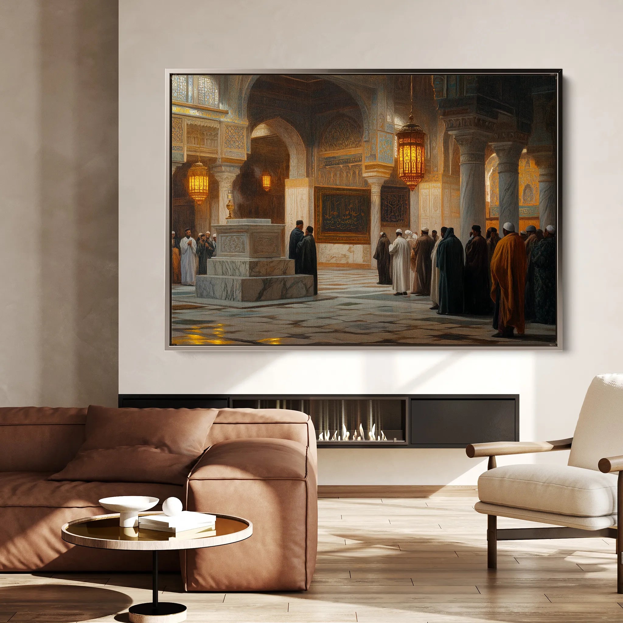 Orientalist 114 Canvas Art 18" x 24" / 45 x 60 cm / Black