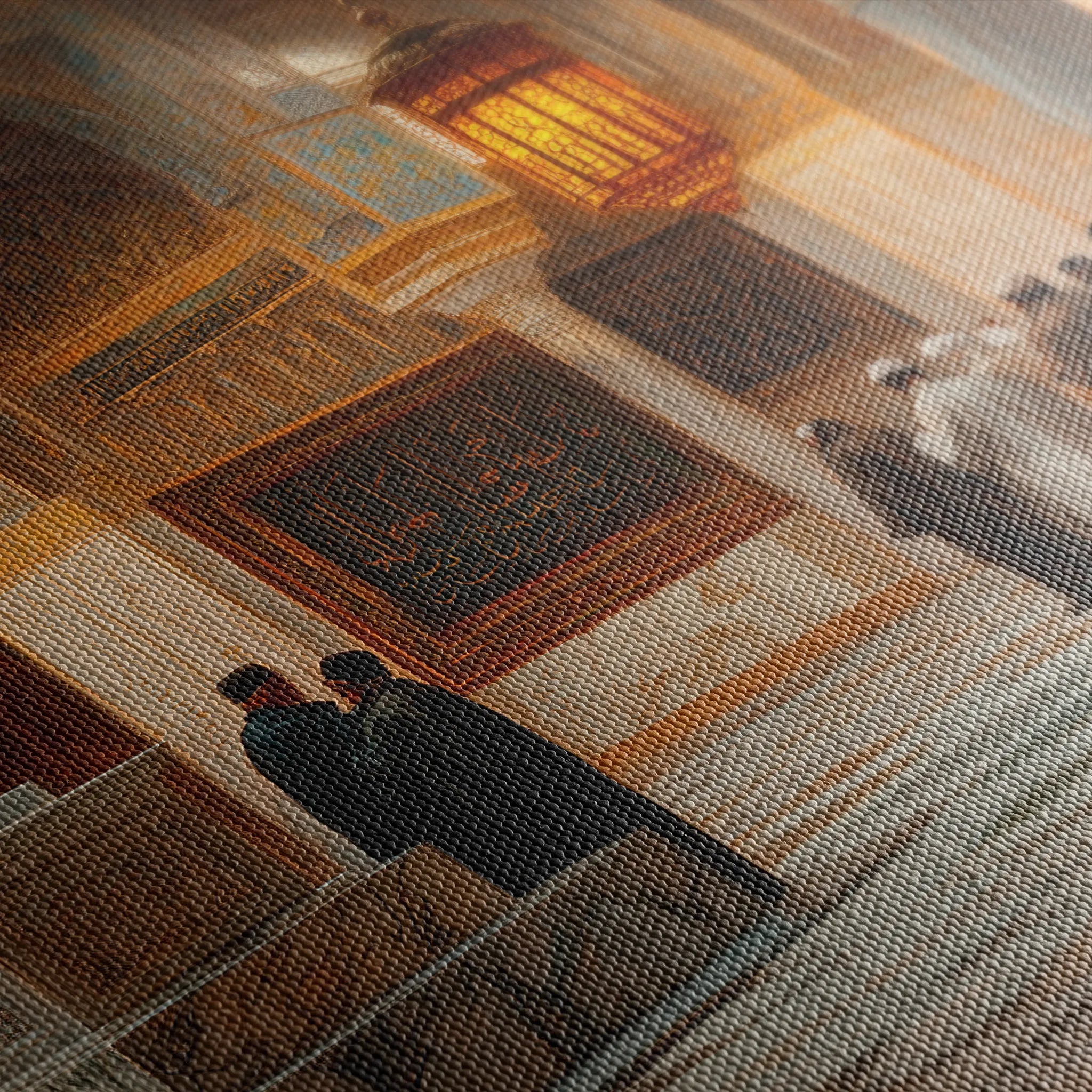 Orientalist 114 Canvas Art 18" x 24" / 45 x 60 cm / Black