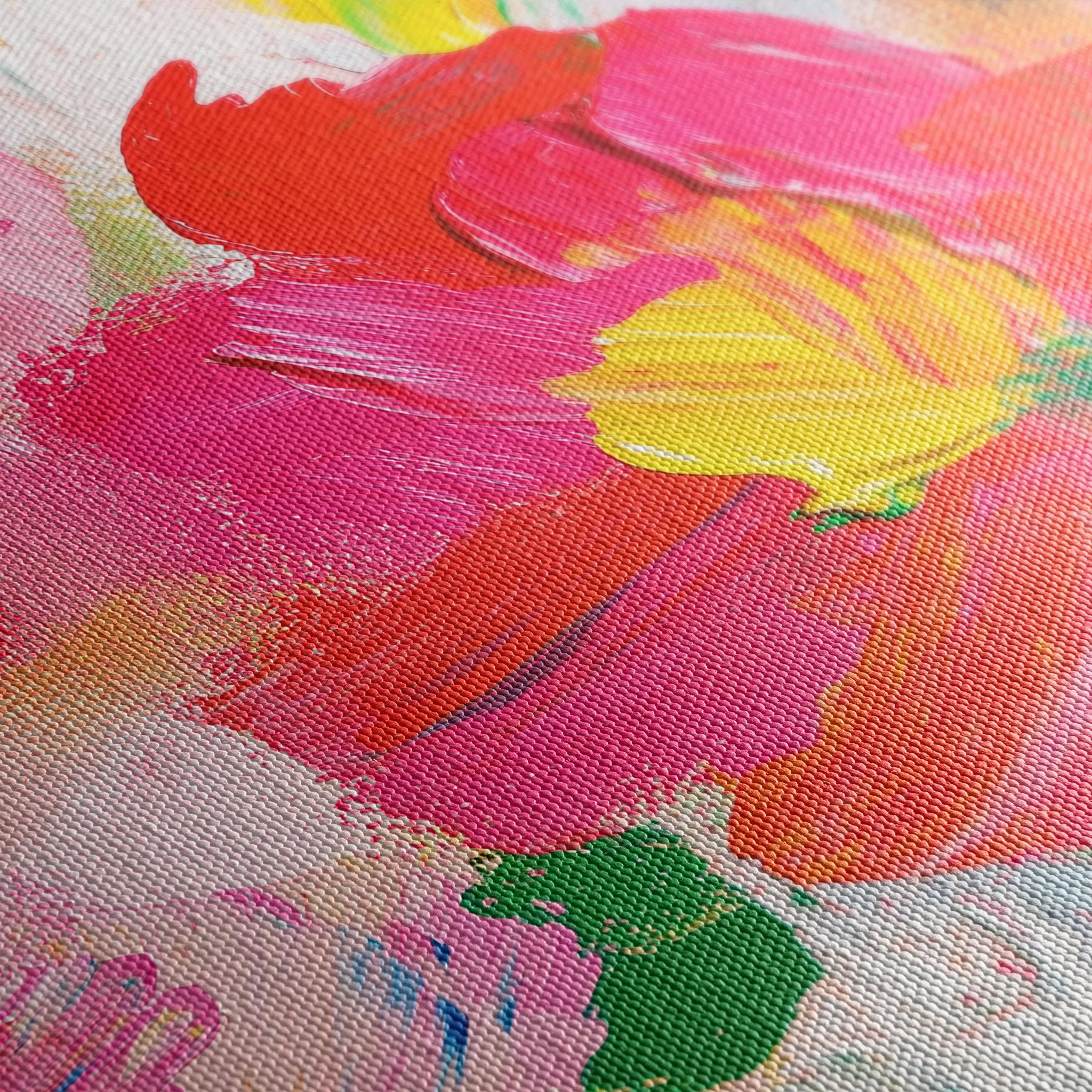 Floral 1143 Canvas Art 18" x 24" / 45 x 60 cm / Black