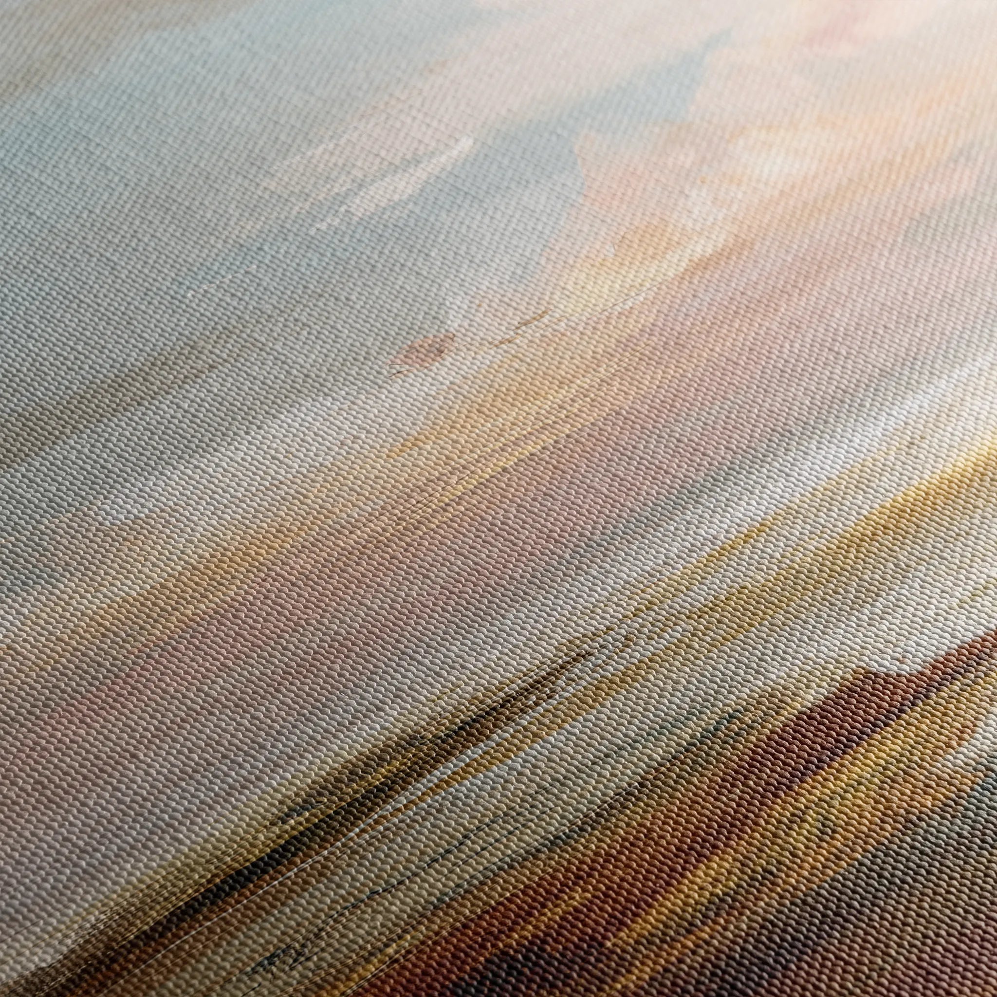 Abstract 1149 Canvas Art 16" x 16" / 40 x 40 cm / Black