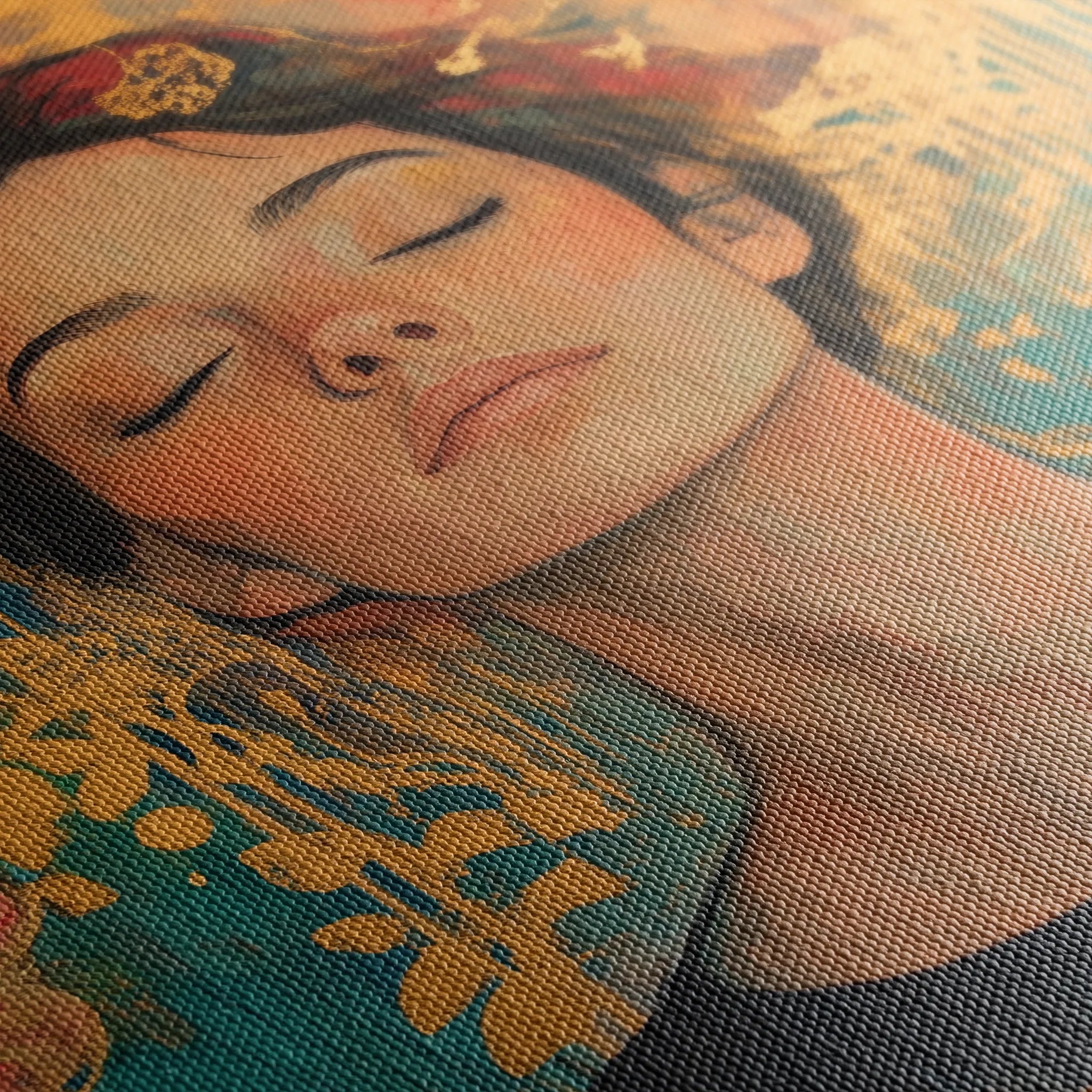 Portrait 115 Canvas Art 18" x 24" / 45 x 60 cm / Black