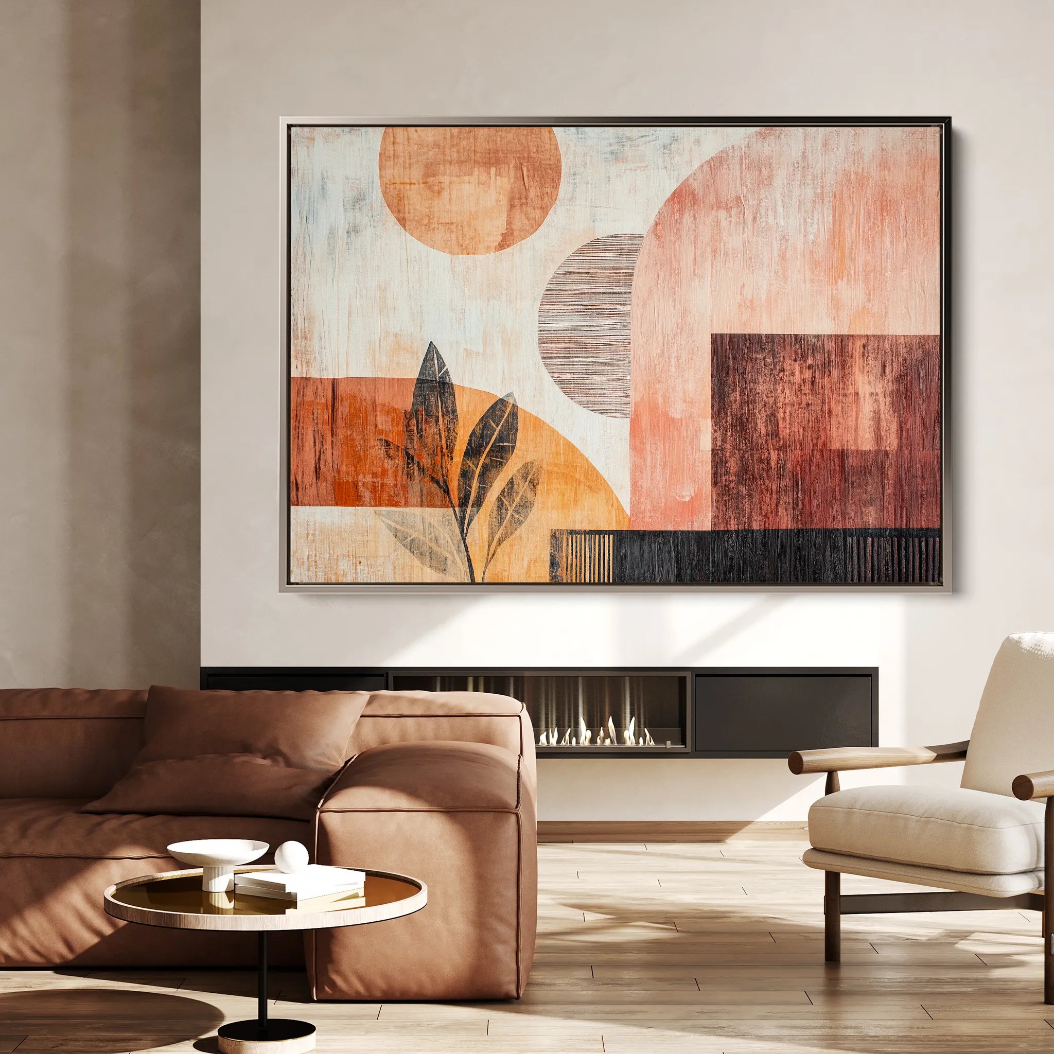 Boho 116 Canvas Art 18" x 24" / 45 x 60 cm / Black