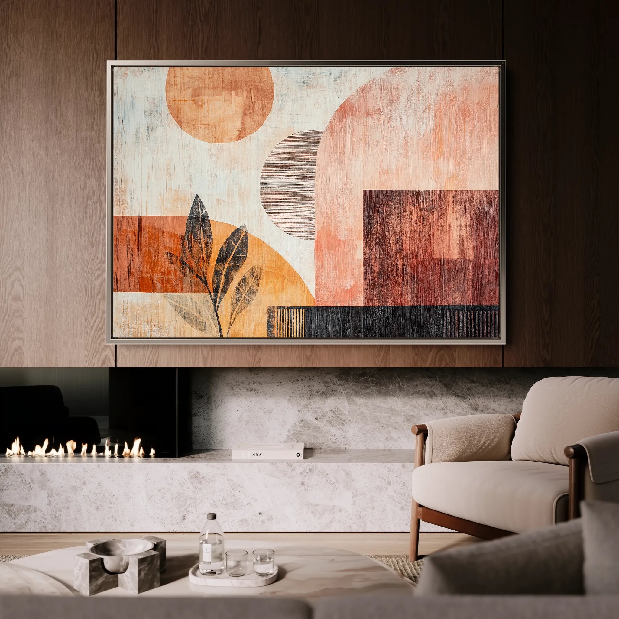 Boho 116 Canvas Art 18" x 24" / 45 x 60 cm / Black