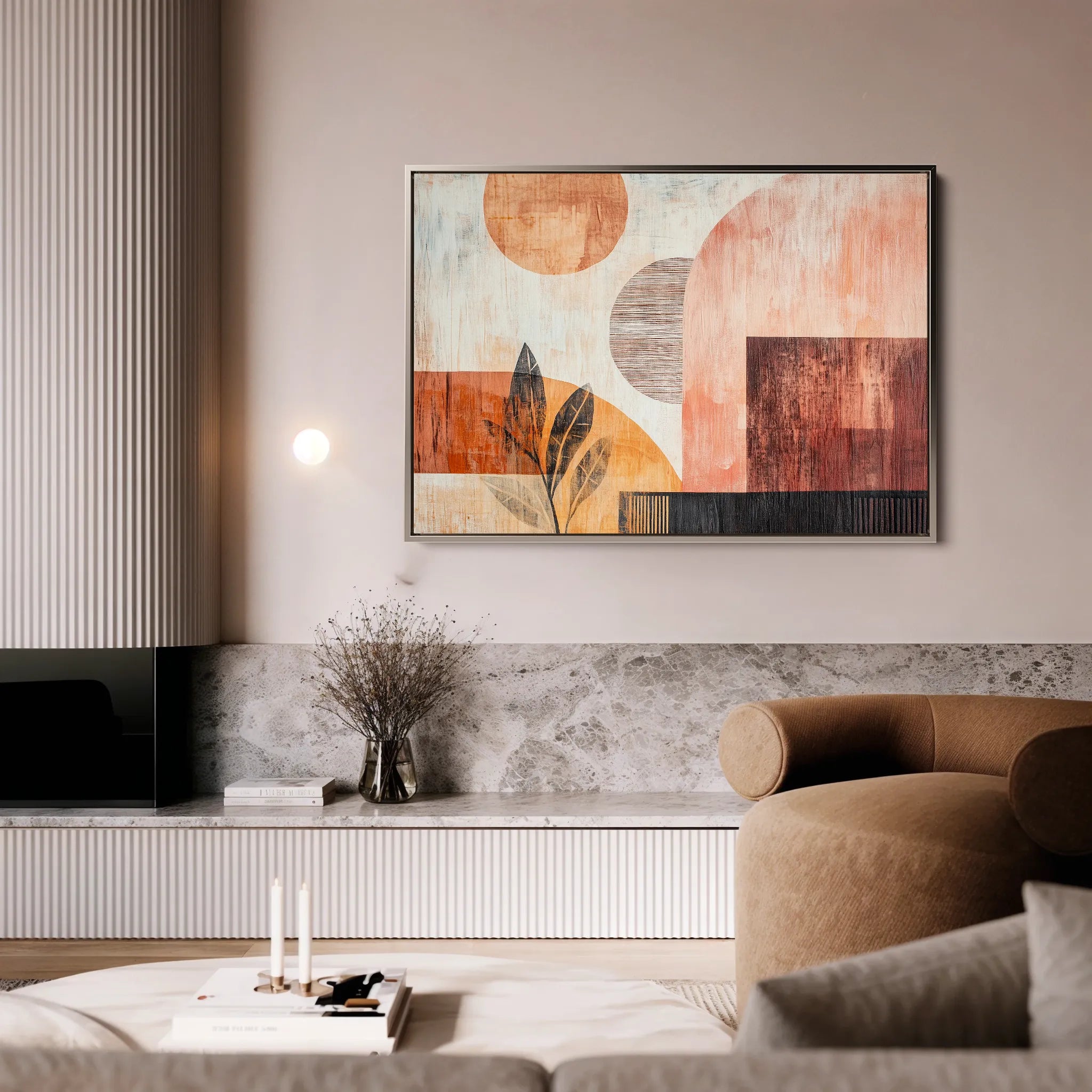 Boho 116 Canvas Art 18" x 24" / 45 x 60 cm / Black