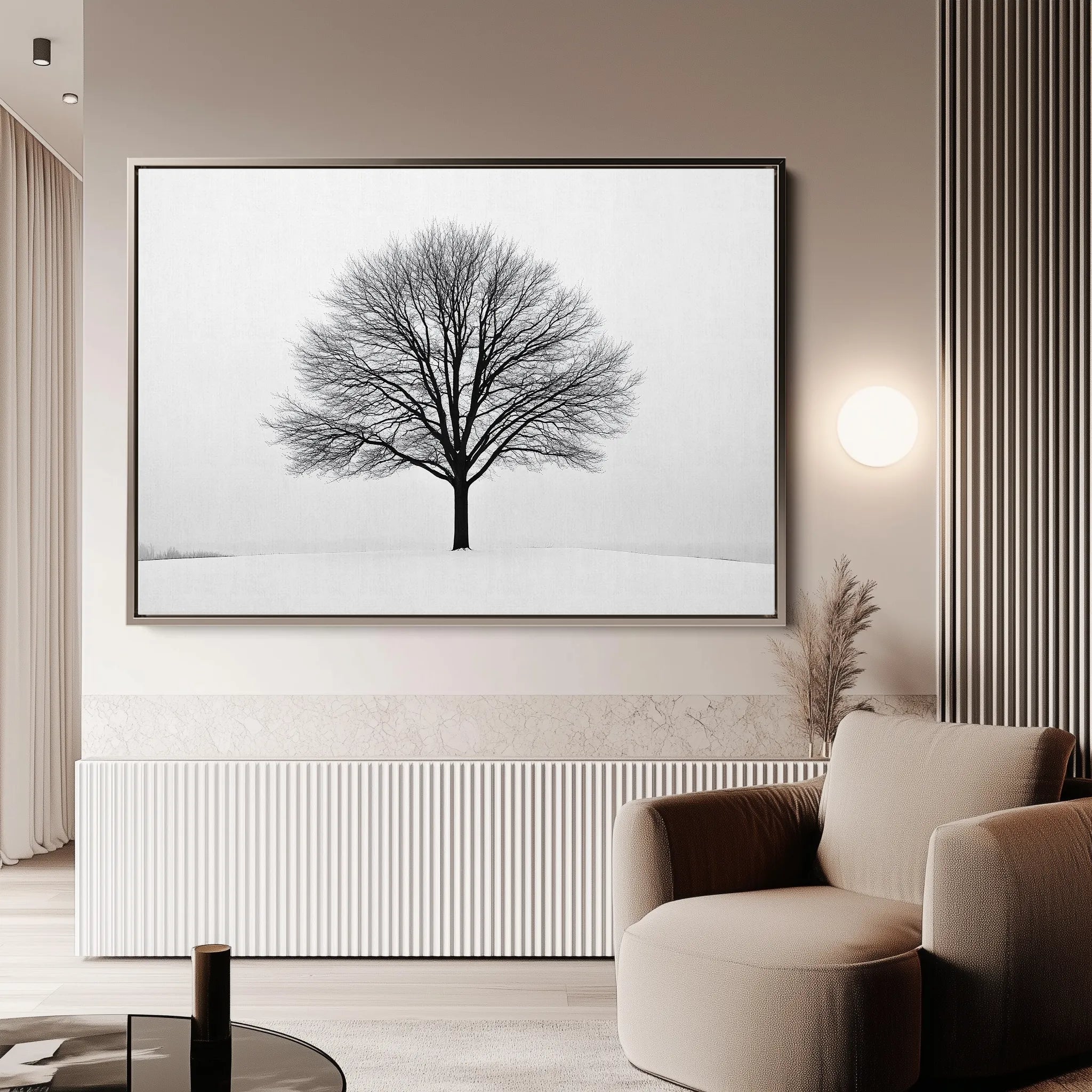 Floral 1161 Canvas Art 18" x 24" / 45 x 60 cm / Black