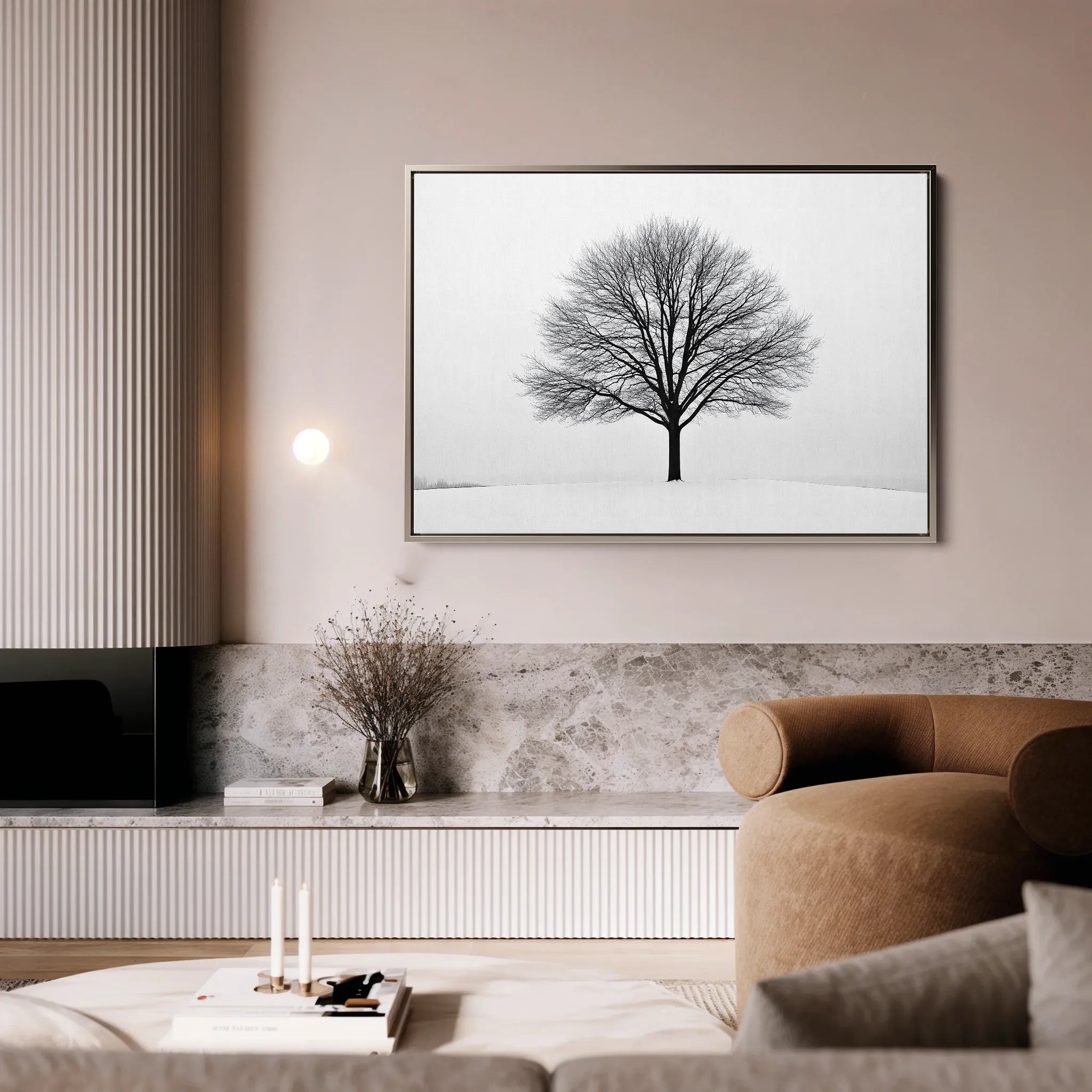 Floral 1161 Canvas Art 18" x 24" / 45 x 60 cm / Black