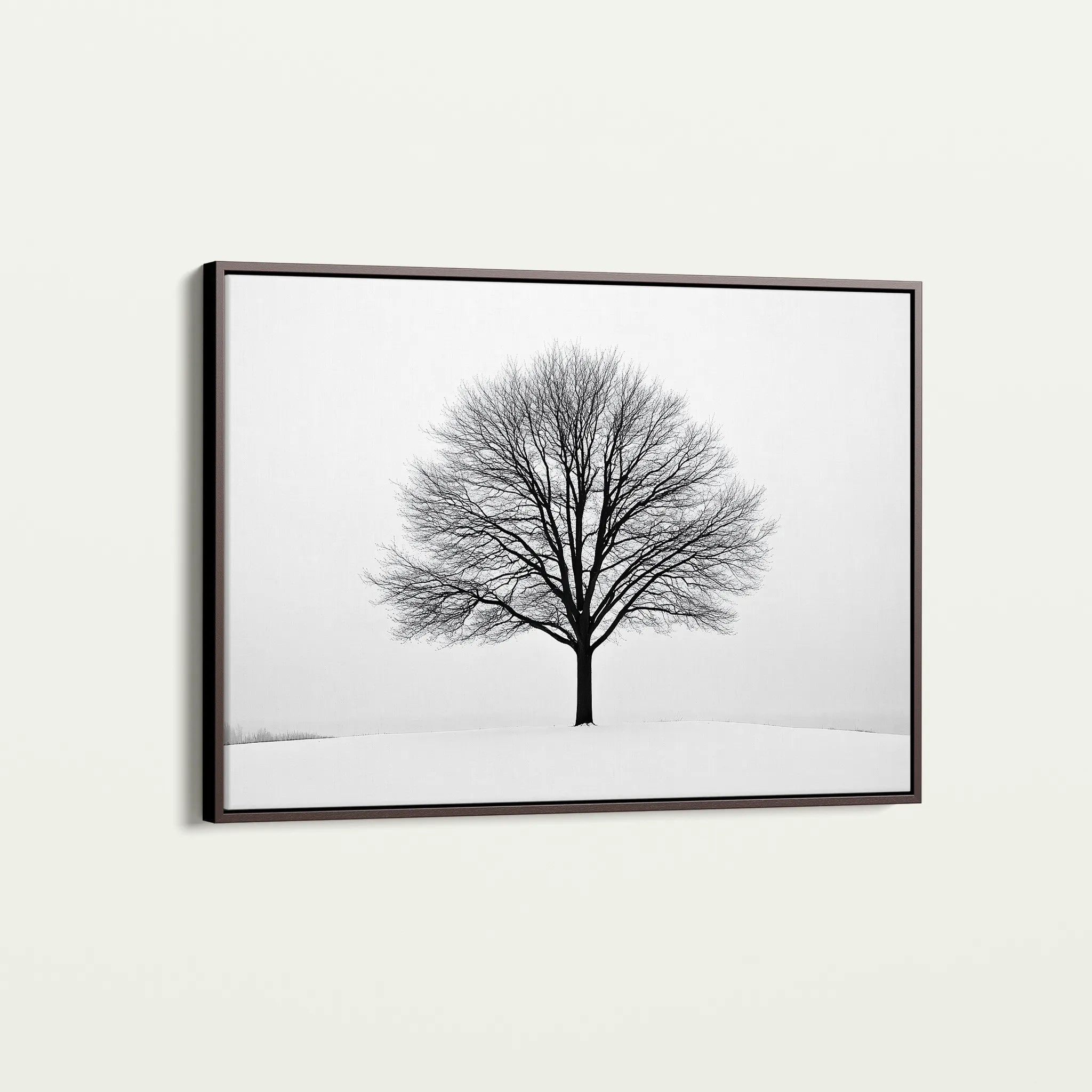Floral 1161 Canvas Art 18" x 24" / 45 x 60 cm / Black