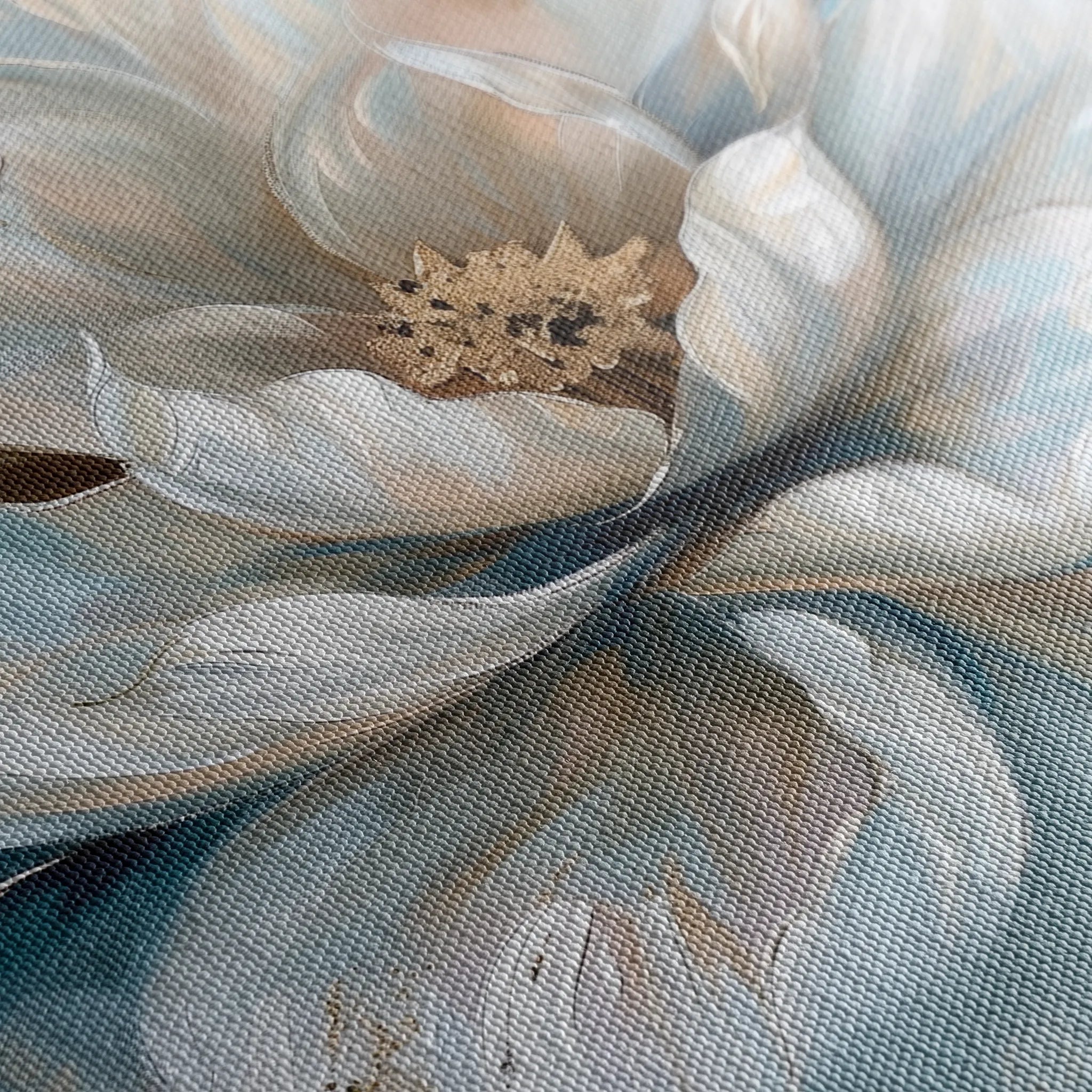 Floral 117 Canvas Art 18" x 24" / 45 x 60 cm / Black