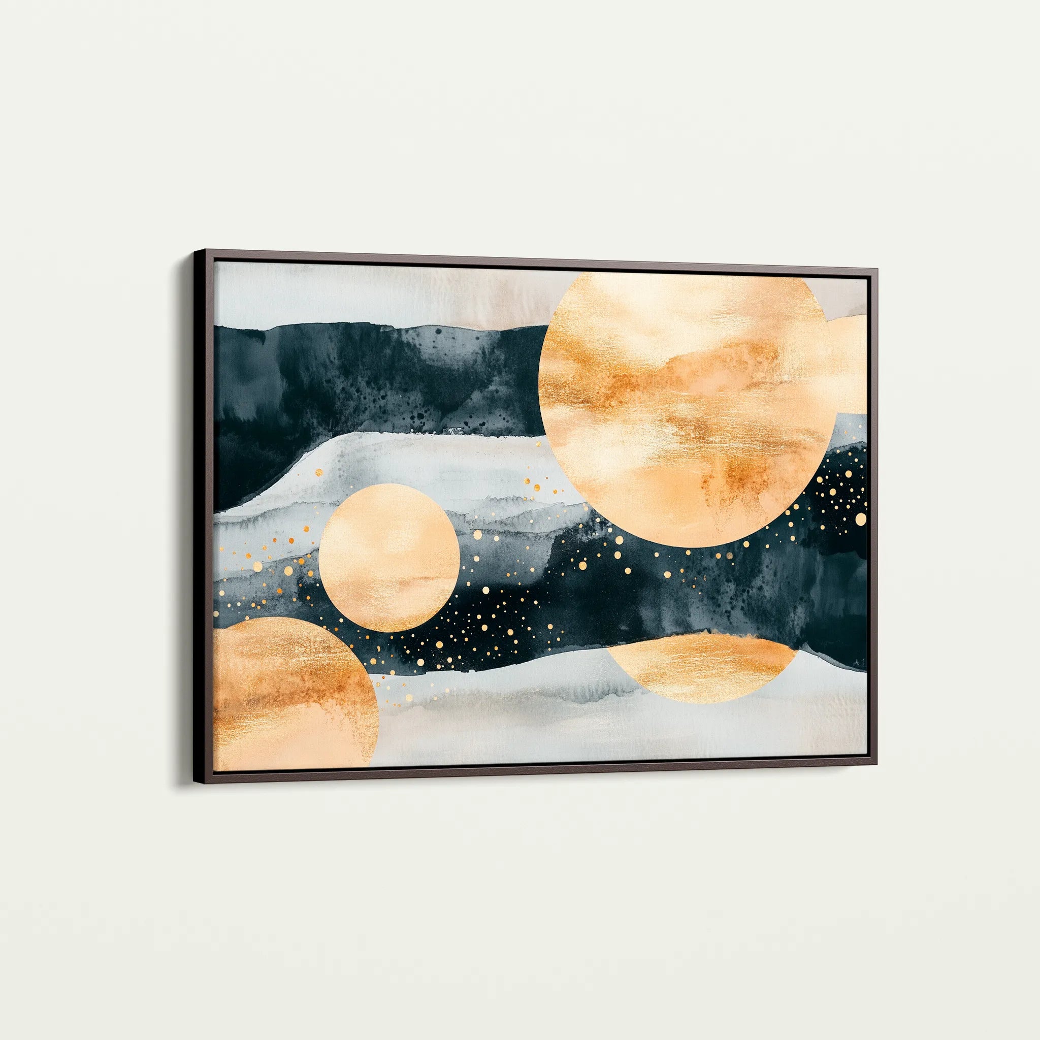 Boho 118 Canvas Art 18" x 24" / 45 x 60 cm / Black