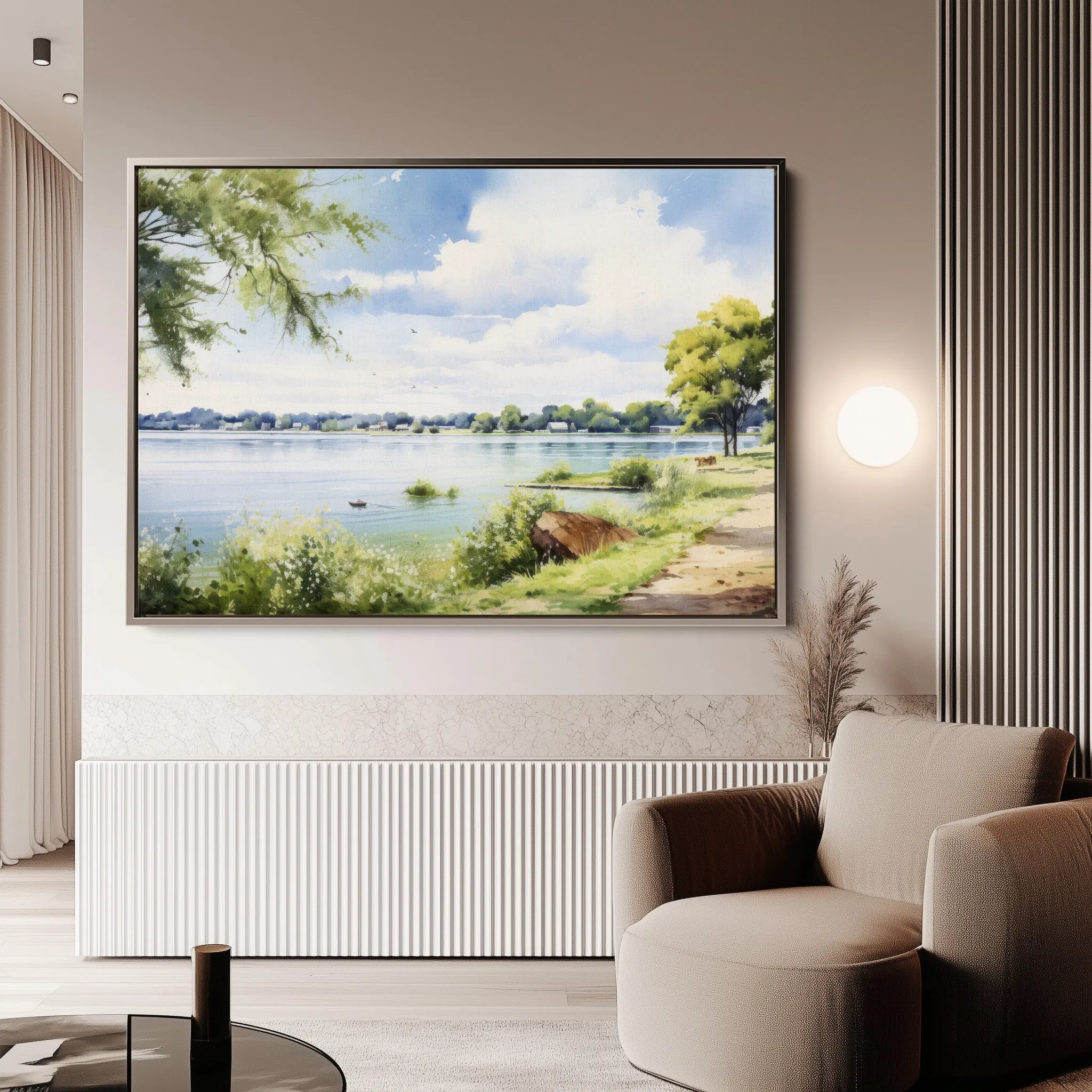 Landscape 118 Canvas Art 18" x 24" / 45 x 60 cm / Black