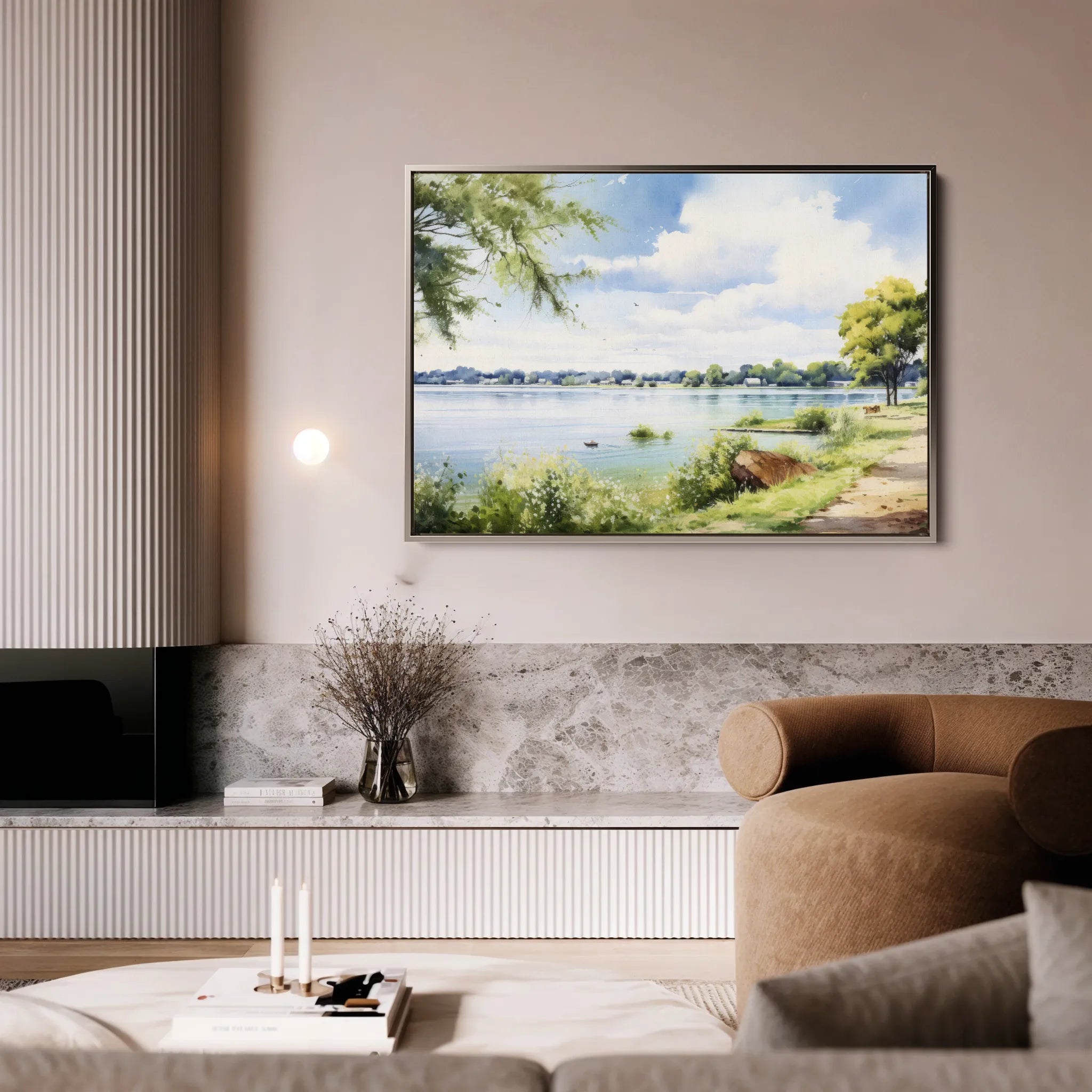 Landscape 118 Canvas Art 18" x 24" / 45 x 60 cm / Black