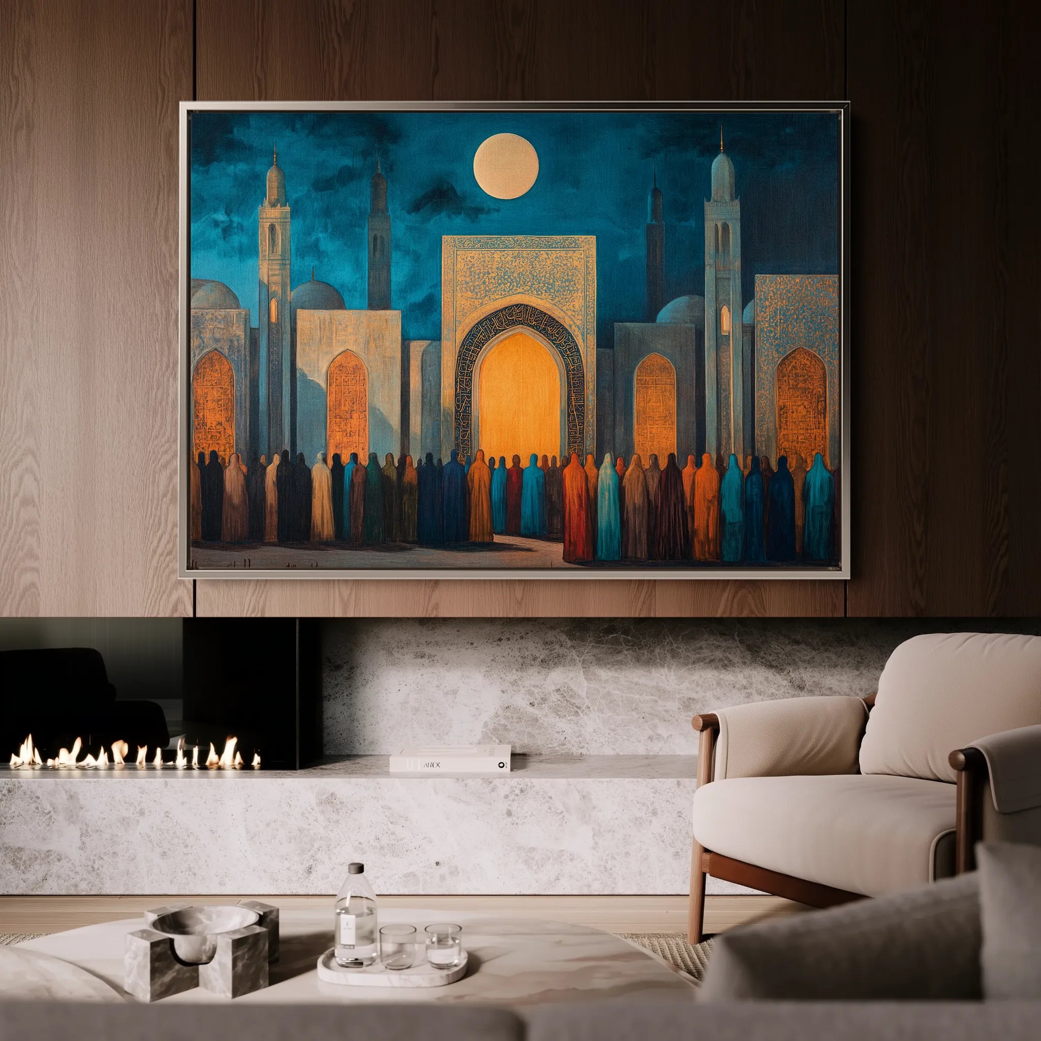 Orientalist 118 Canvas Art 18" x 24" / 45 x 60 cm / Black