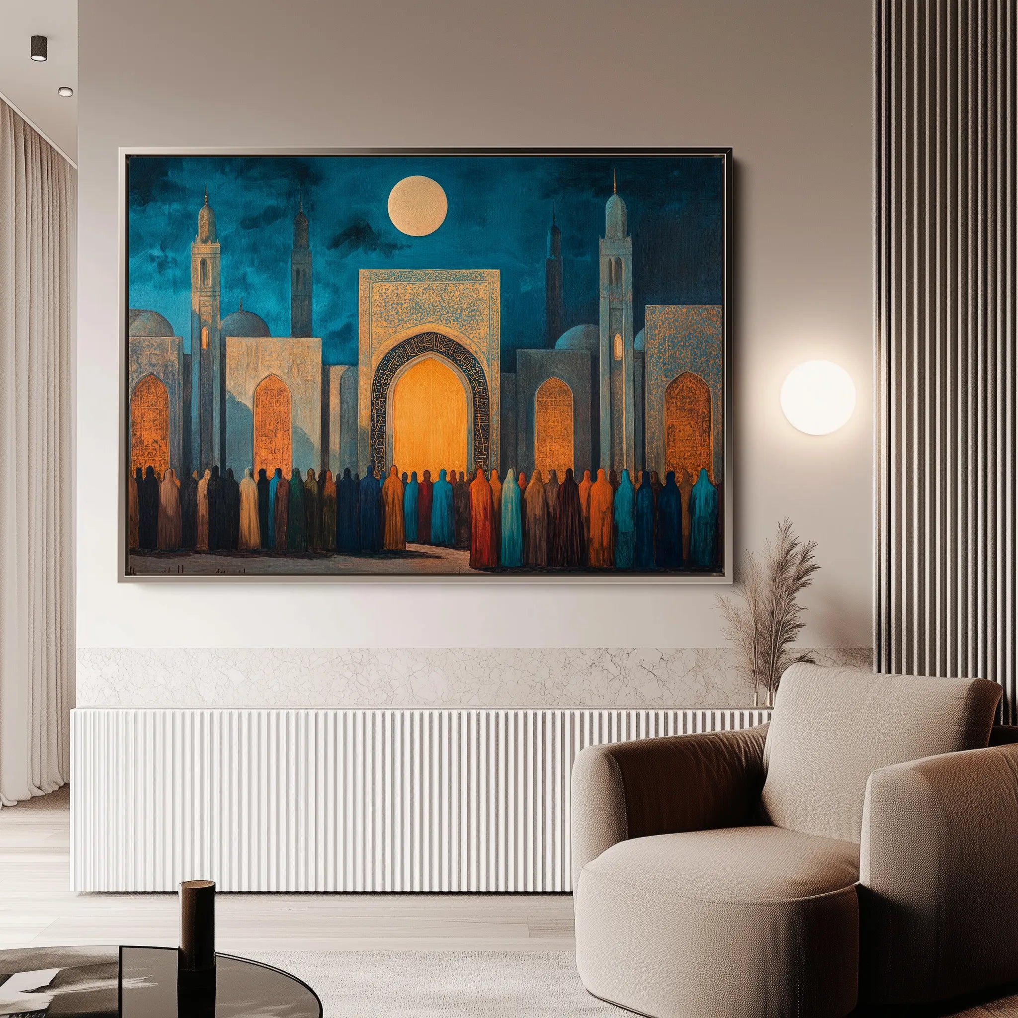 Orientalist 118 Canvas Art 18" x 24" / 45 x 60 cm / Black