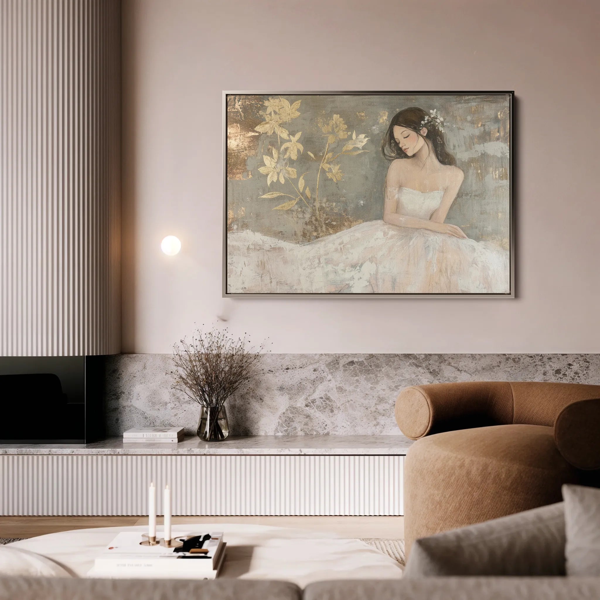 Portrait 118 Canvas Art 18" x 24" / 45 x 60 cm / Black