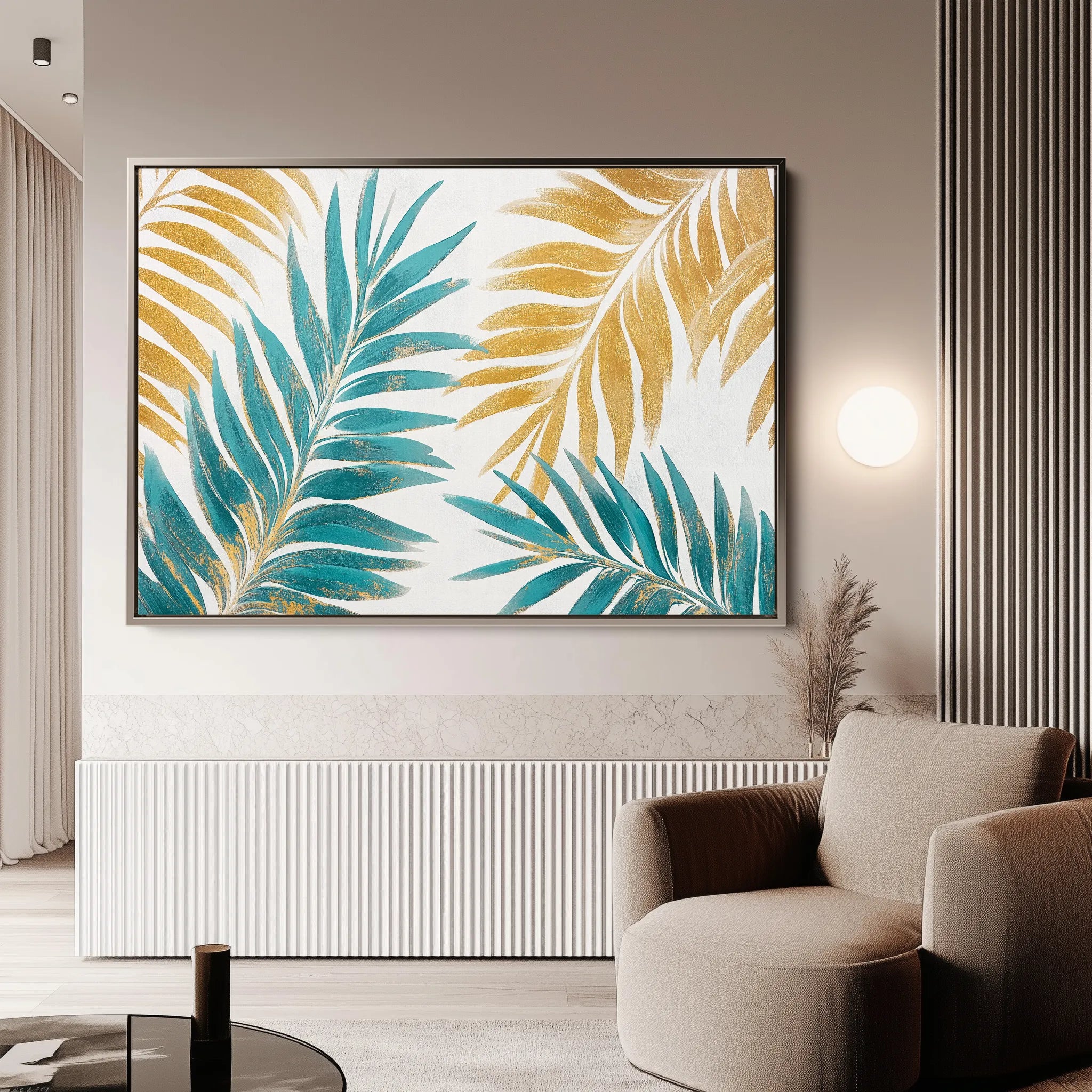 Floral 1181 Canvas Art 18" x 24" / 45 x 60 cm / Black