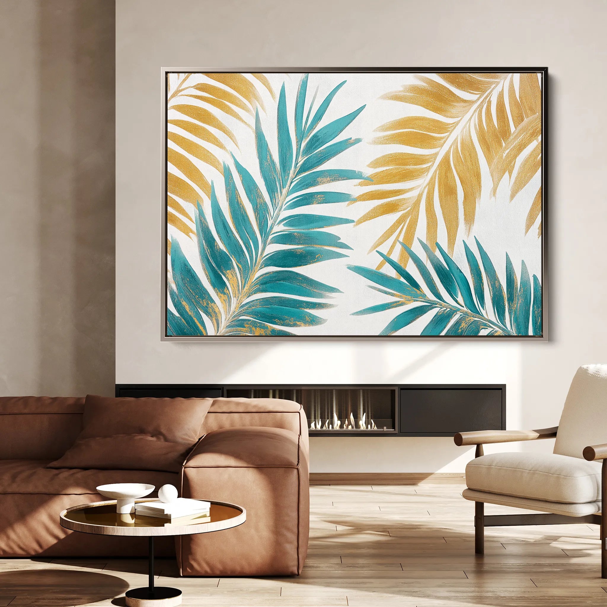 Floral 1181 Canvas Art 18" x 24" / 45 x 60 cm / Black