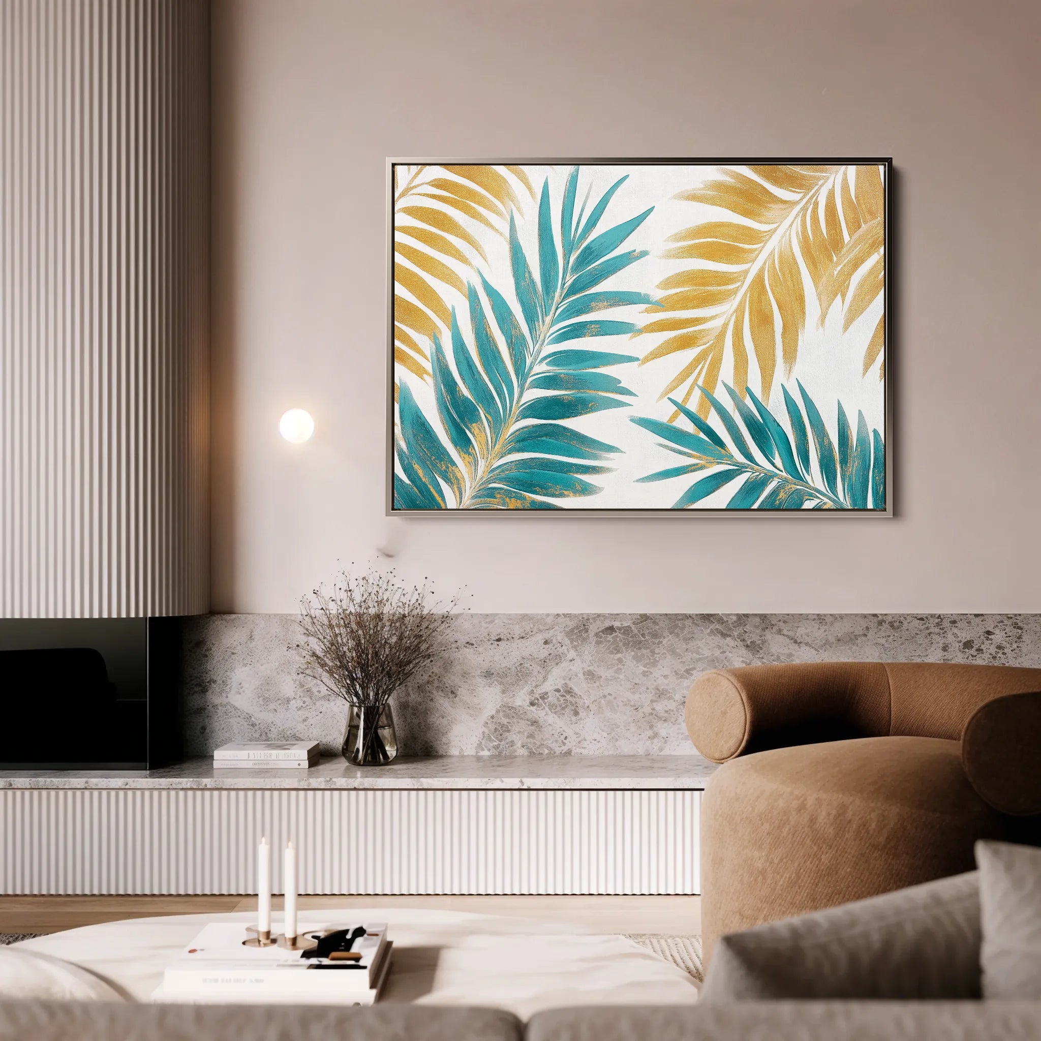 Floral 1181 Canvas Art 18" x 24" / 45 x 60 cm / Black
