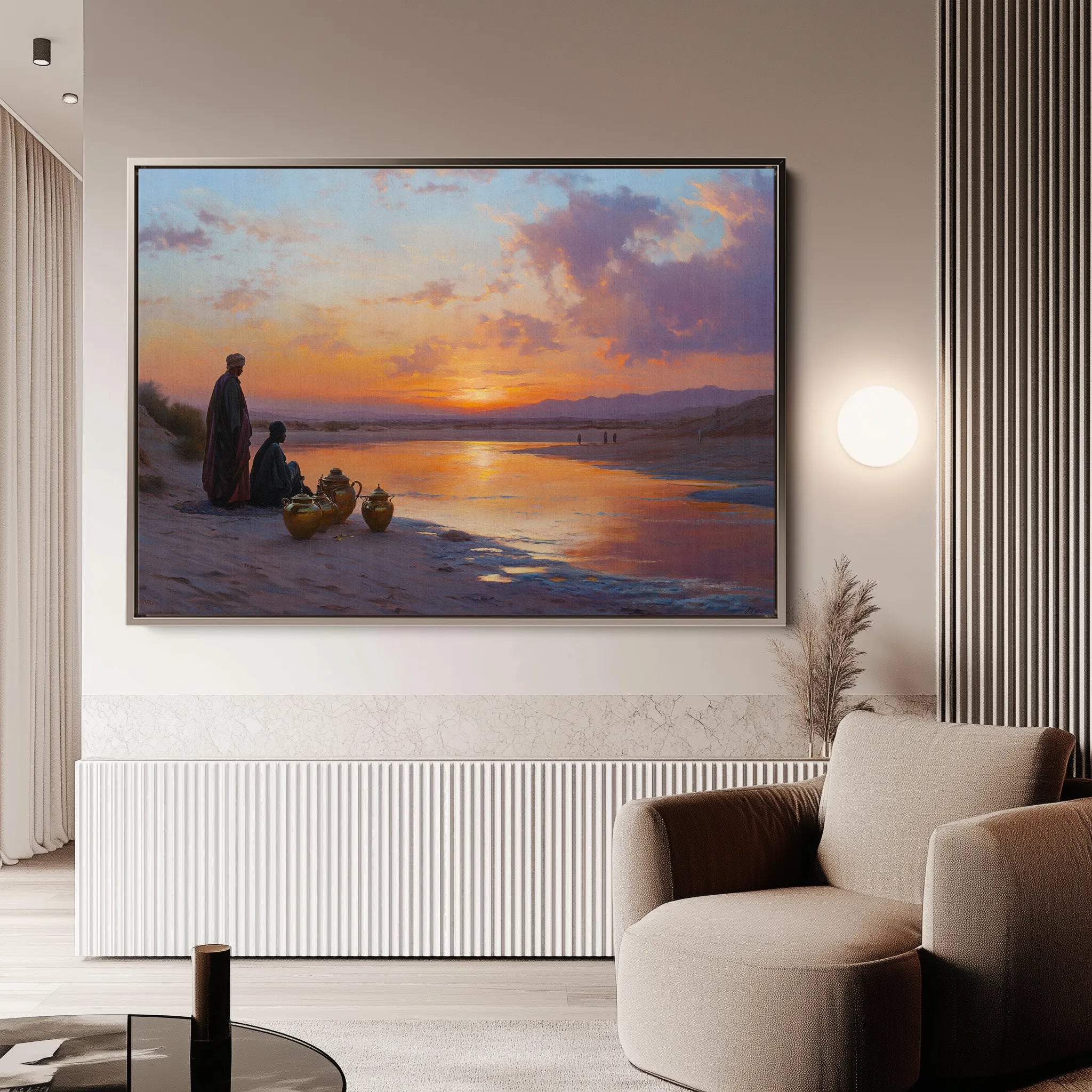 Orientalist 120 Canvas Art 18" x 24" / 45 x 60 cm / Black