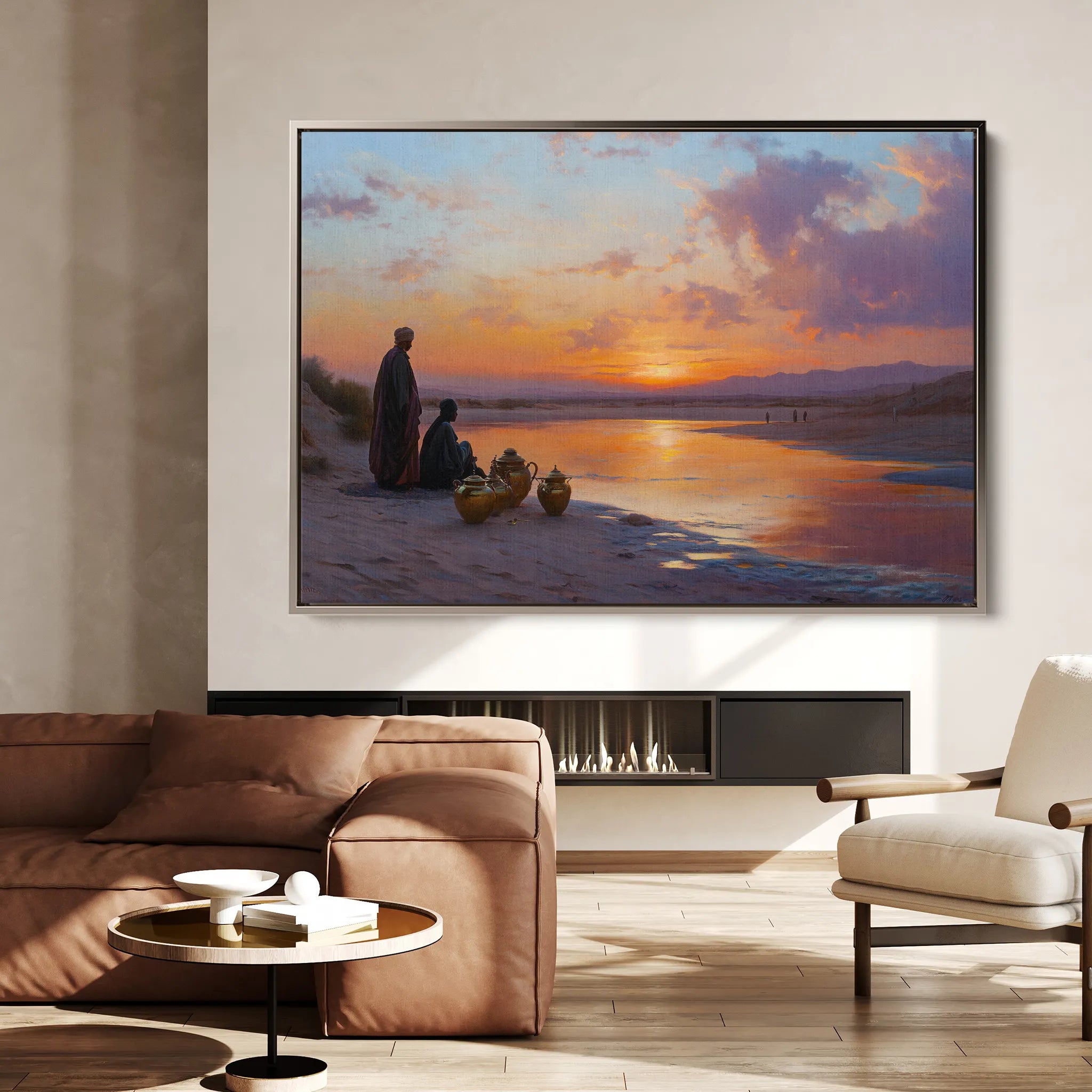 Orientalist 120 Canvas Art 18" x 24" / 45 x 60 cm / Black