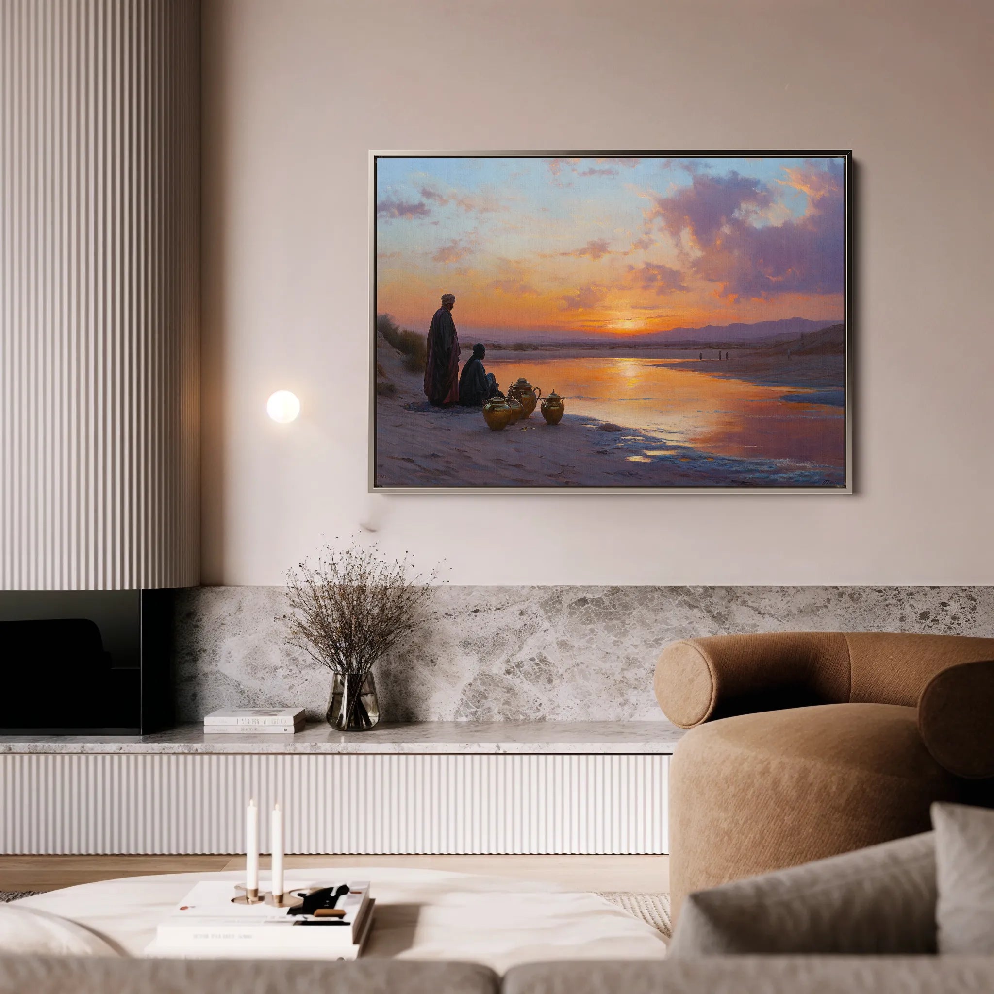 Orientalist 120 Canvas Art 18" x 24" / 45 x 60 cm / Black