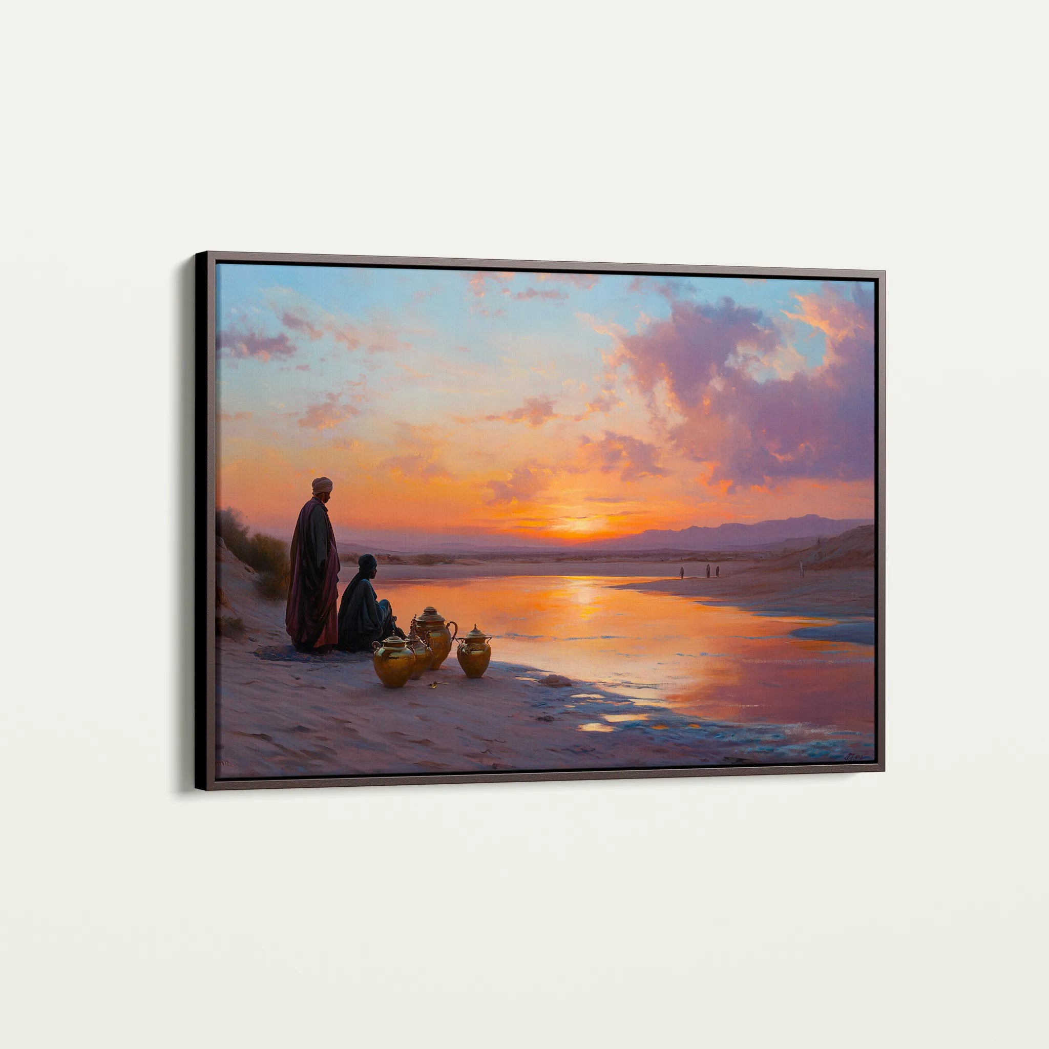 Orientalist 120 Canvas Art 18" x 24" / 45 x 60 cm / Black