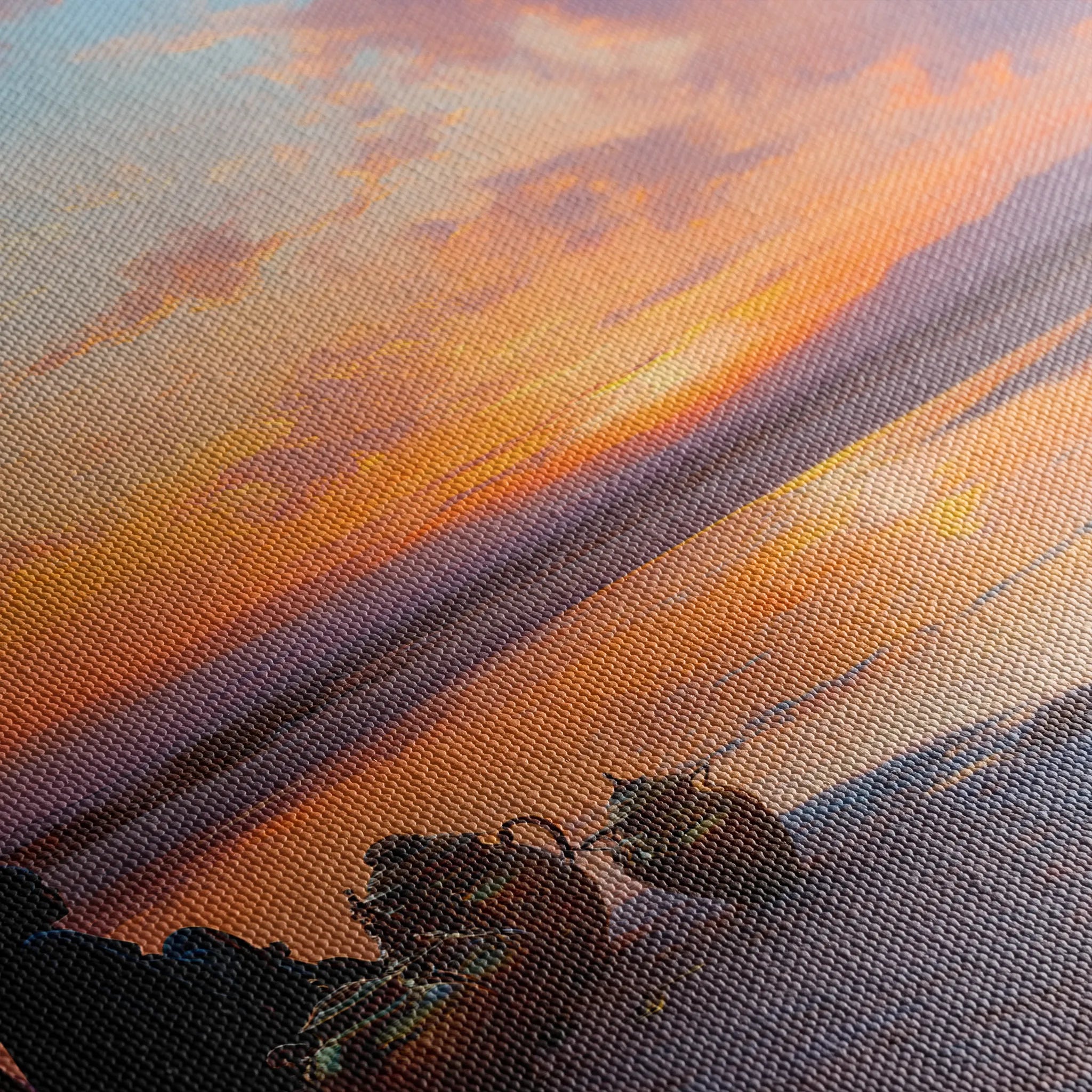 Orientalist 120 Canvas Art 18" x 24" / 45 x 60 cm / Black
